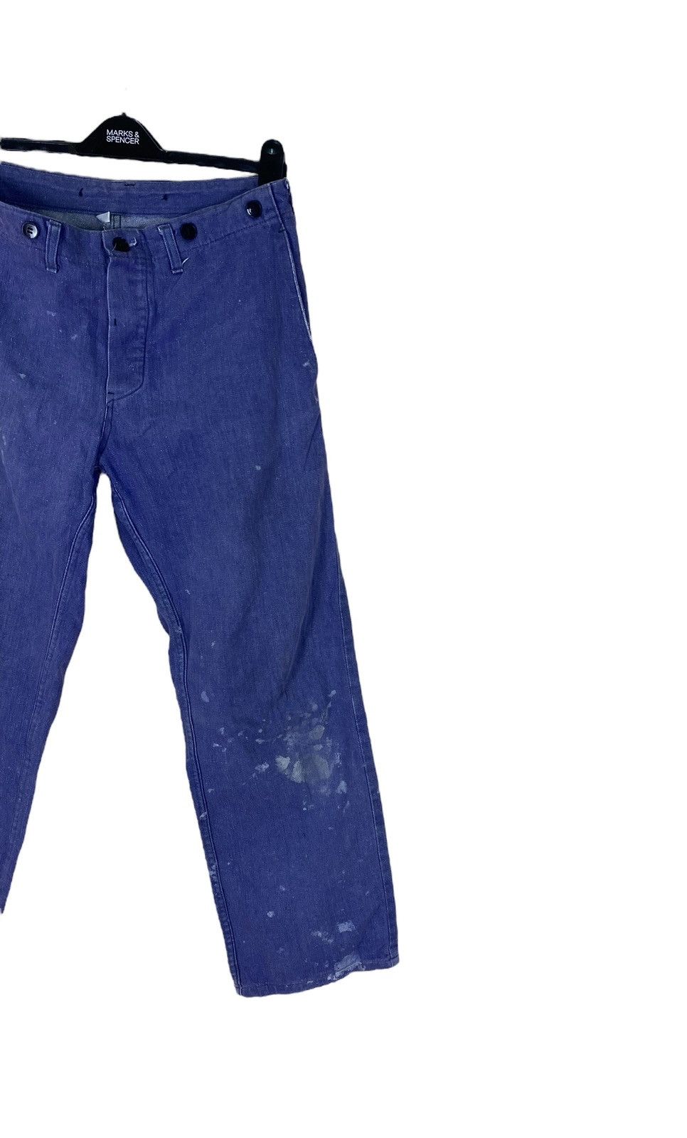 Le Laboureur × Vintage Vintage Veb Wattana Workwear Paint Splash Pants Size US 31 - 2 Thumbnail