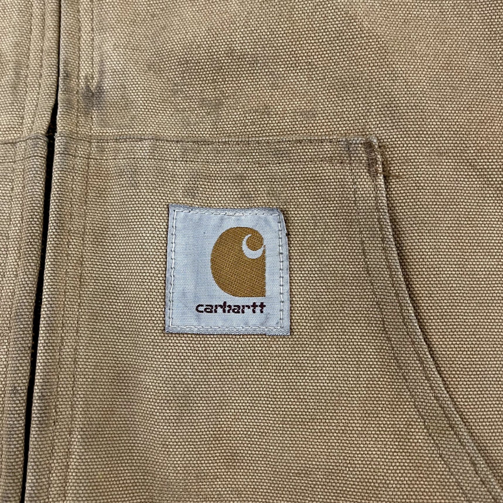 Carhartt VINTAGE Carhartt Jacket Mens 2XL Brown Overcoat Warm Workwear Hooded Lined Pockets Canvas Cotton Size US XXL / EU 58 / 5 - 2 Thumbnail