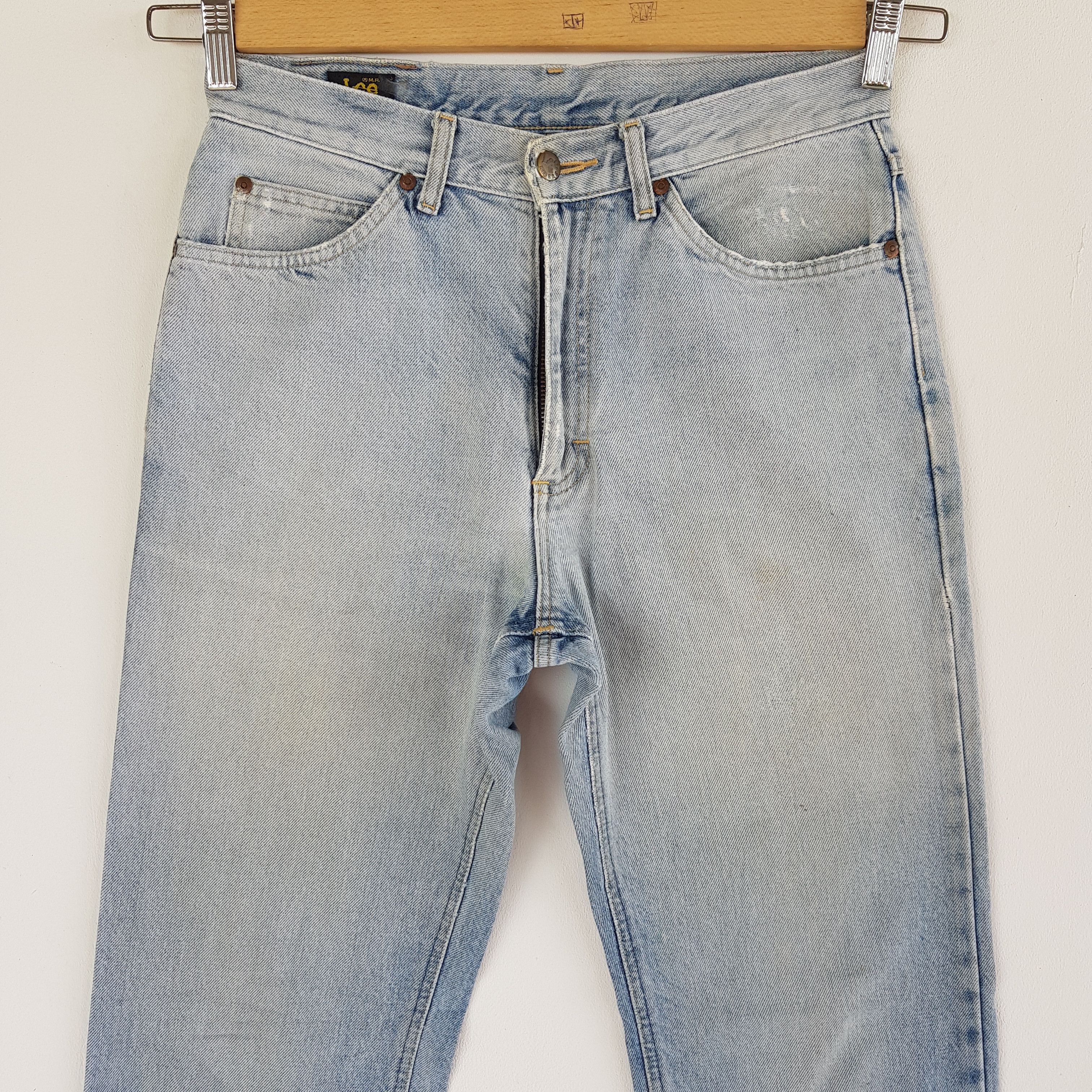 Lee Vintage 80s Lee Sunfaded Jeans Lee Light Wash Denim Pants Size 28" / US 6 / IT 42 - 3 Thumbnail
