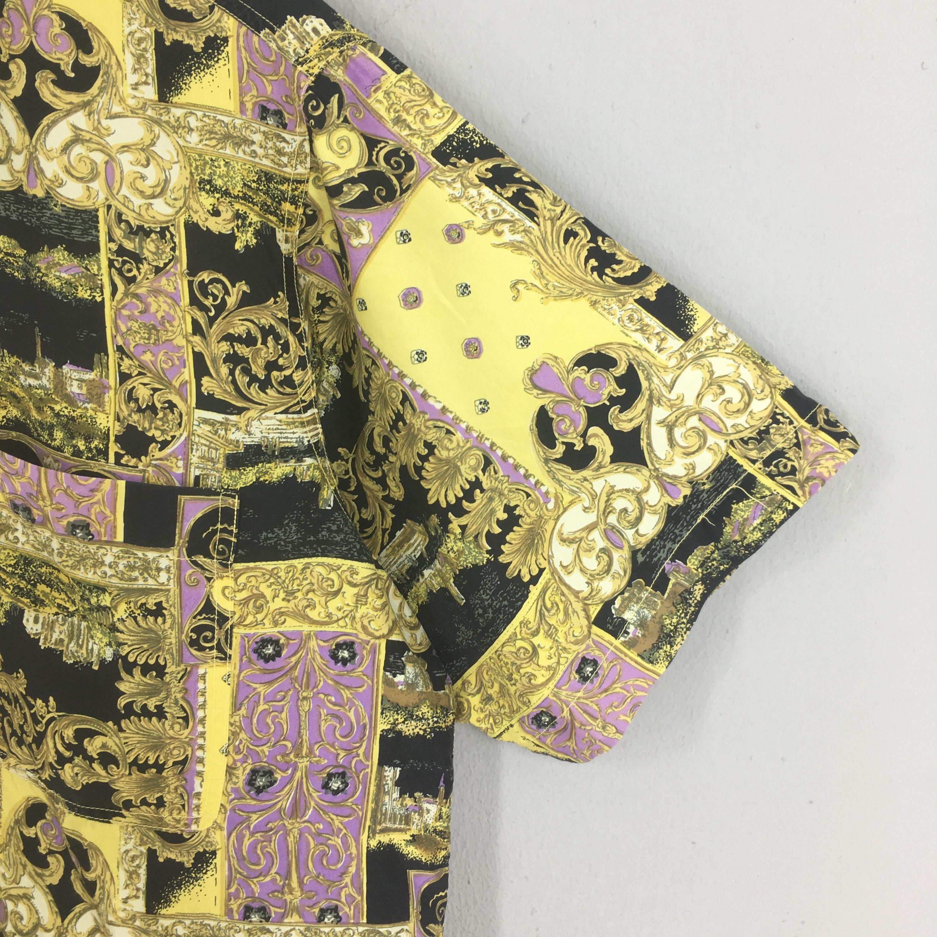 Other Vintage Mancini Novelty Baroque Pattern Silk Shirt Medium Size US M / EU 48-50 / 2 - 4 Thumbnail
