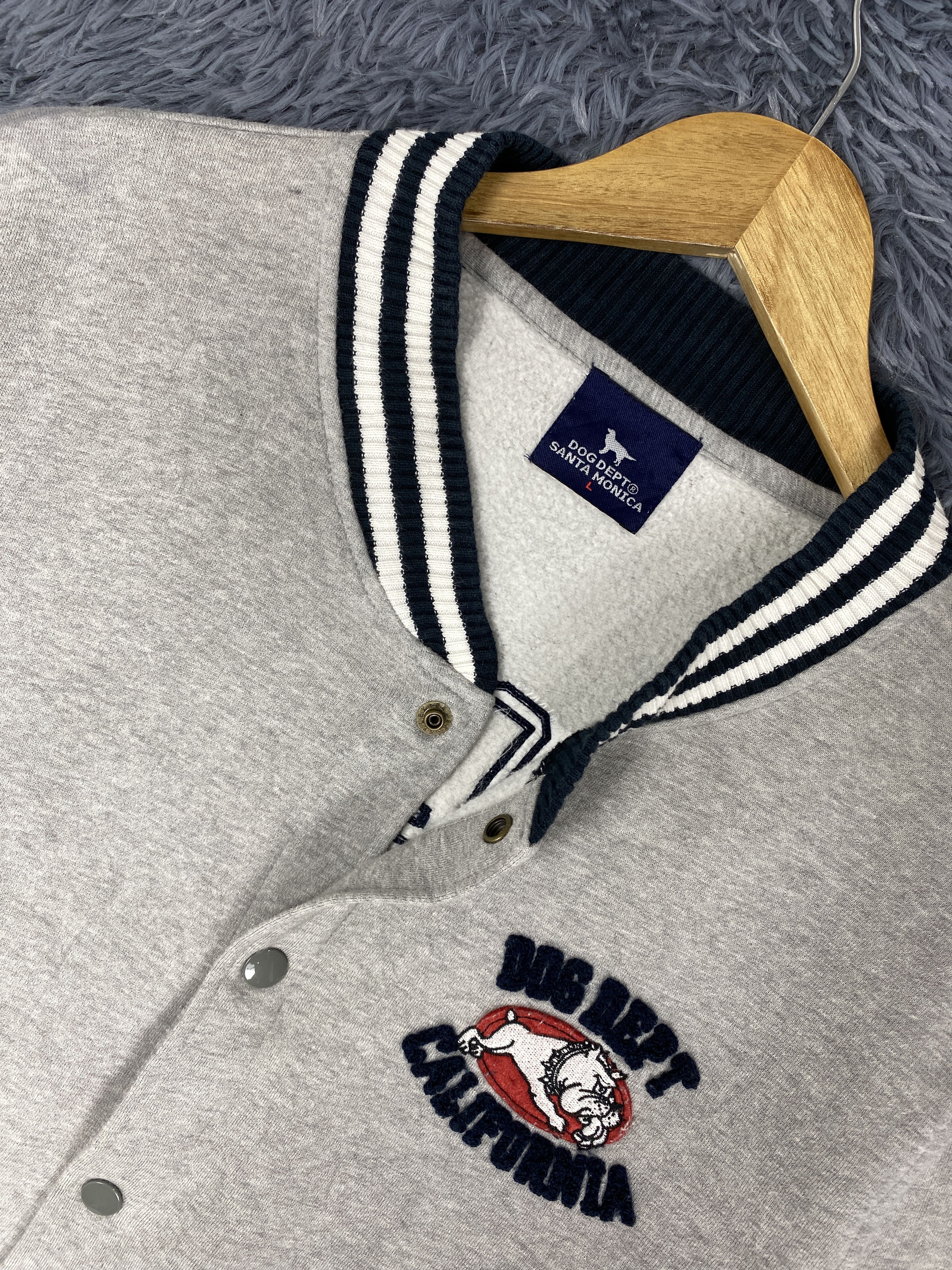 Japanese Brand Vintage Dog Dept Santa Monica Varsity Jacket Size US L / EU 52-54 / 3 - 4 Thumbnail