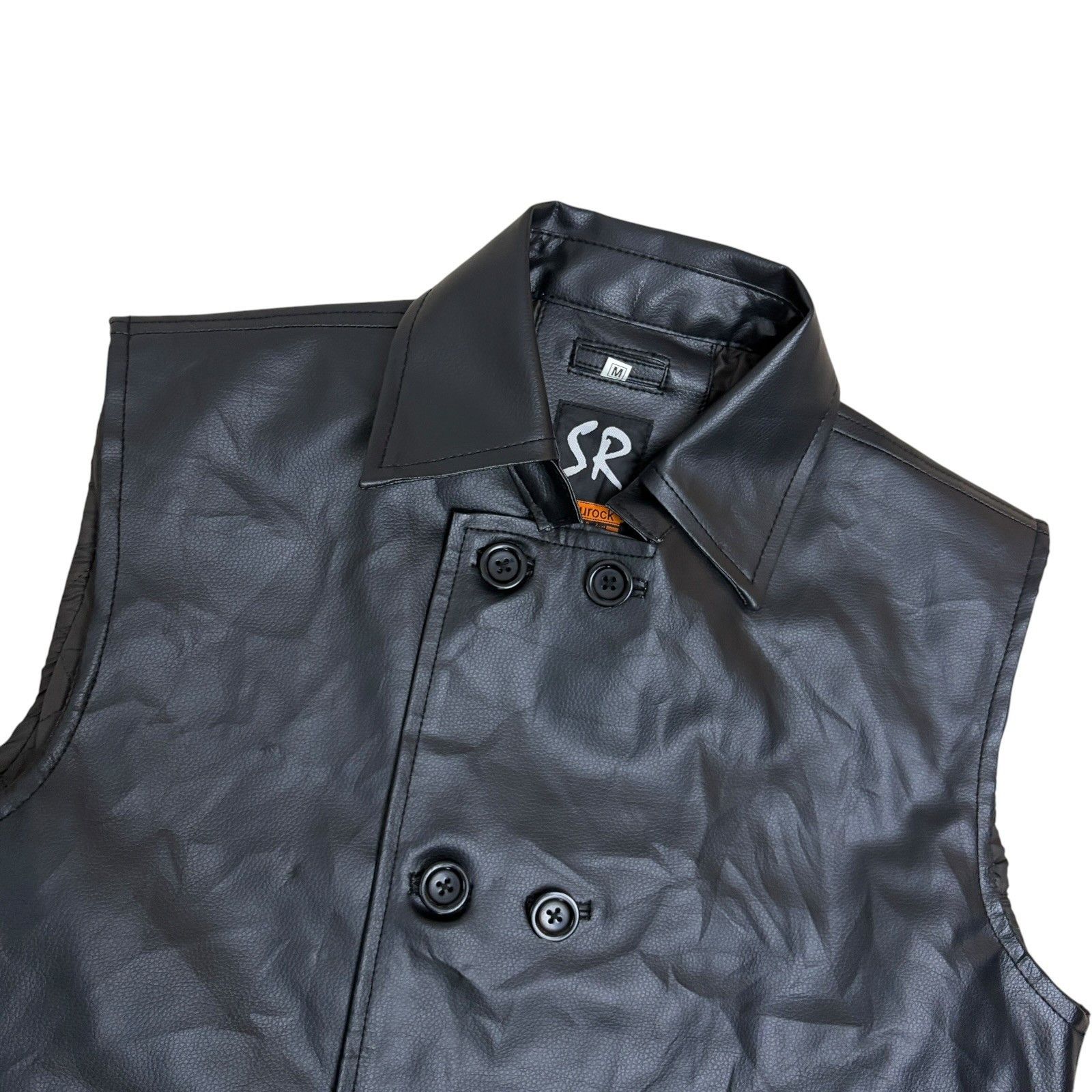 Other SK SOUROCK Leather Vest Motorcycle Biker Jacket Vest Medium Size US M / EU 48-50 / 2 - 3 Thumbnail