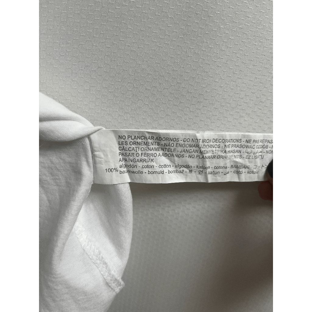 Zara Zara Womens Pullover Crew neck Graphic Basic Tshirt White 10 Size S / US 4 / IT 40 - 3 Thumbnail