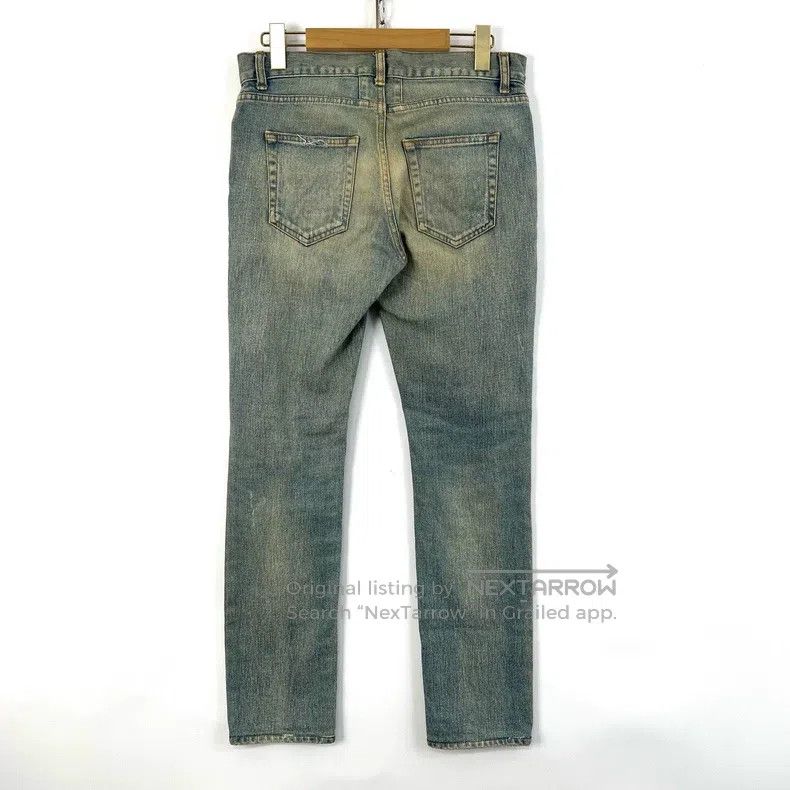 Saint Laurent Paris Saint Laurent Paris Washed distressed ripped men's blue je Size US 29 - 2 Thumbnail