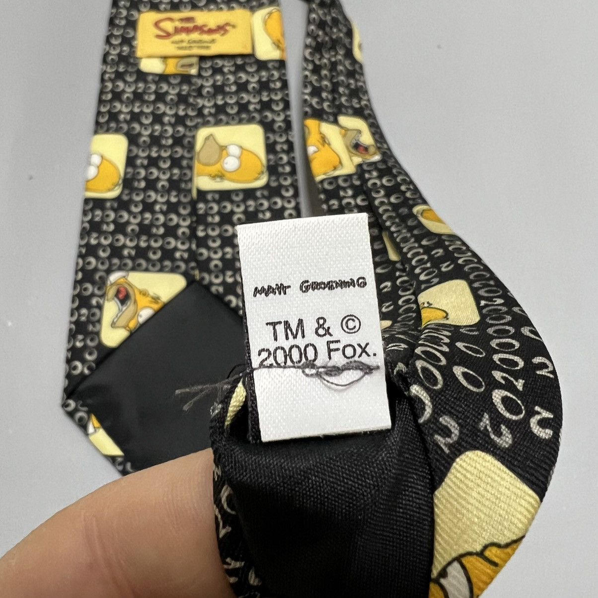 The Simpsons × Vintage Mens Vintage The Simpsons Homer Tie 00s Size ONE SIZE - 15 Thumbnail