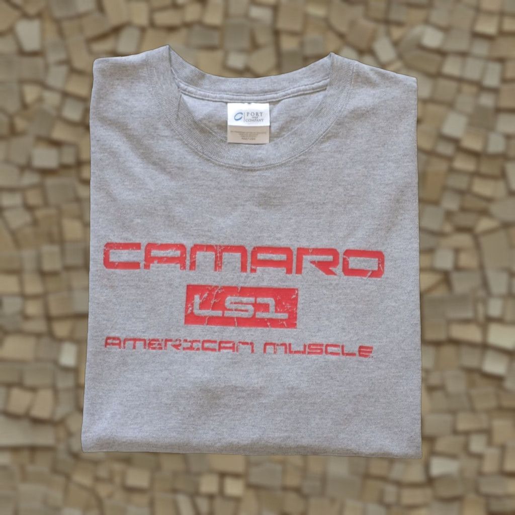 Etro VINTAGE Chevrolet Camaro Z28 Skull Y2K VTG 90s Retro Racing Graphic T Shirt L Gray Mens Size US L / EU 52-54 / 3 - 1 Thumbnail