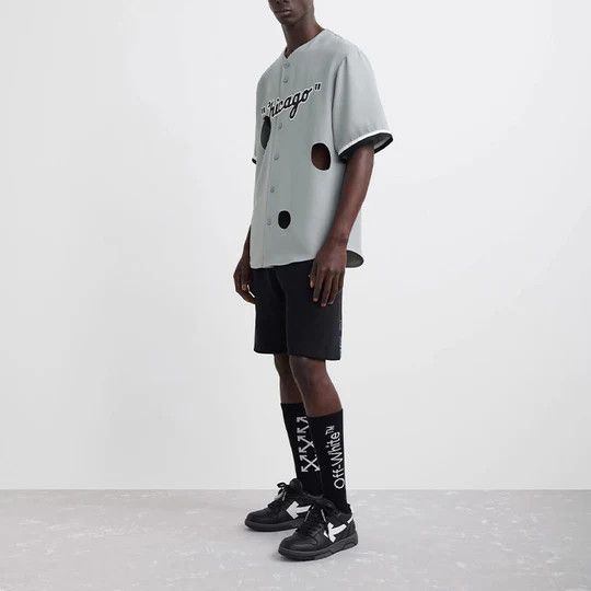 MLB × Off-White o1in1s1024 Q:1 / Chicago WS Cheese Shirt in Grey Size US L / EU 52-54 / 3 - 4 Thumbnail