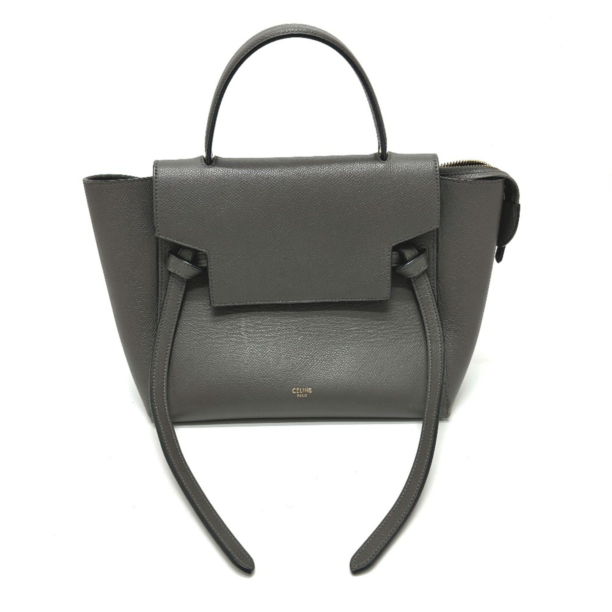 Celine CELINE 189153 logo 2WAY Shoulder Bag Hand Bag gray Size ONE SIZE - 1 Thumbnail