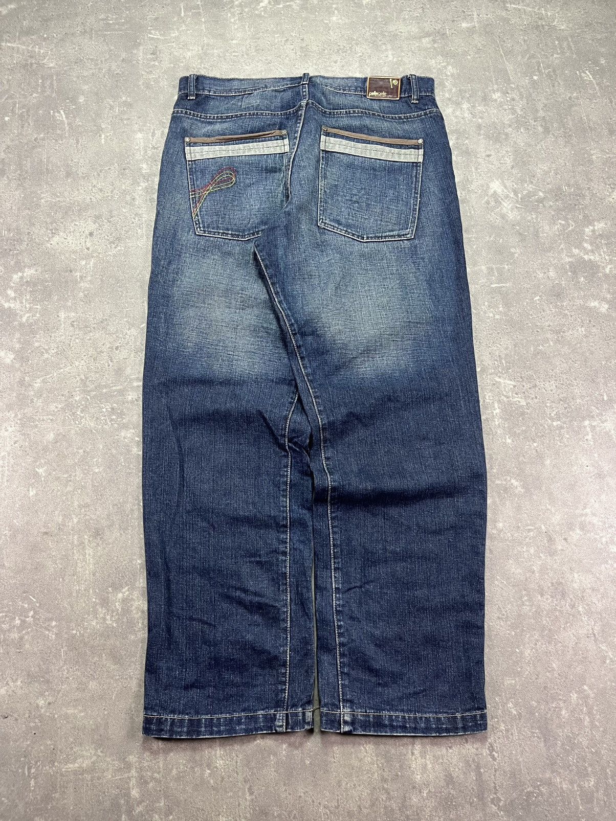 Pelle Pelle Pelle Pelle Marc Buchanan Vintage Baggy Heavy Denim Jeans 38 Size US 38 / EU 54 - 1 Thumbnail