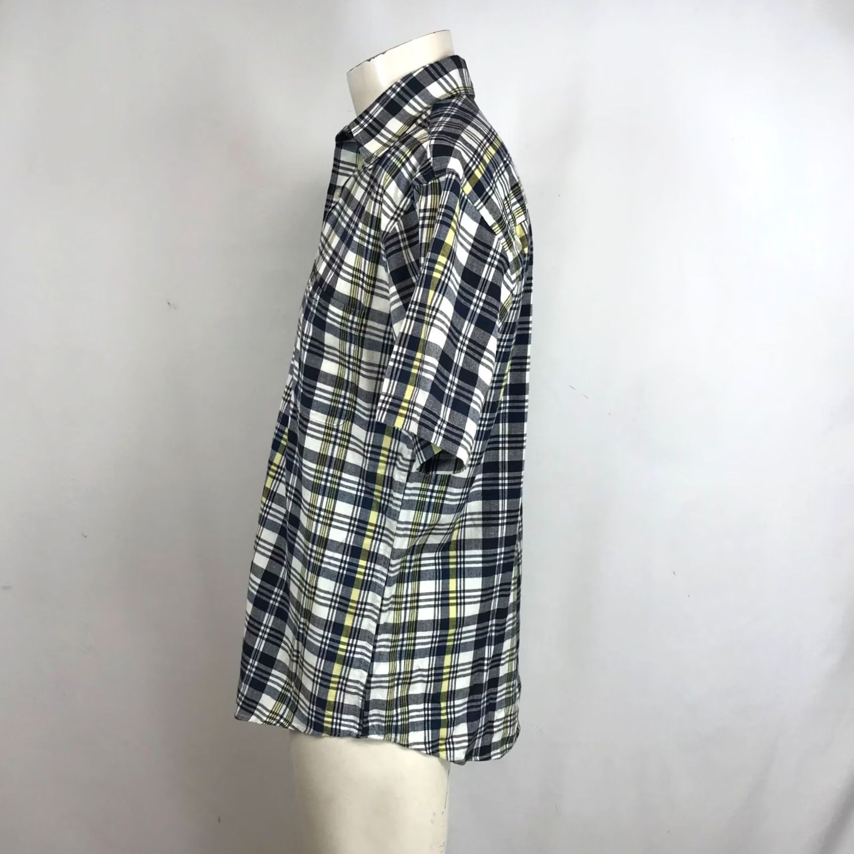 Pendleton PENDLETON Shirt Mens Medium NAVY & CREAM PLAID OCEANSIDE SHORT SLEEVE BUTTON Size US M / EU 48-50 / 2 - 5 Thumbnail