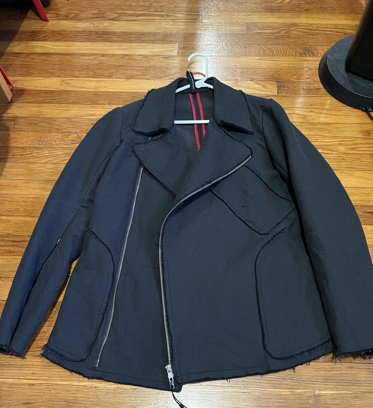 Nude: Masahiko Maruyama Wool/Cotton Perfecto Rider Jacket Size US M / EU 48-50 / 2 - 2 Thumbnail