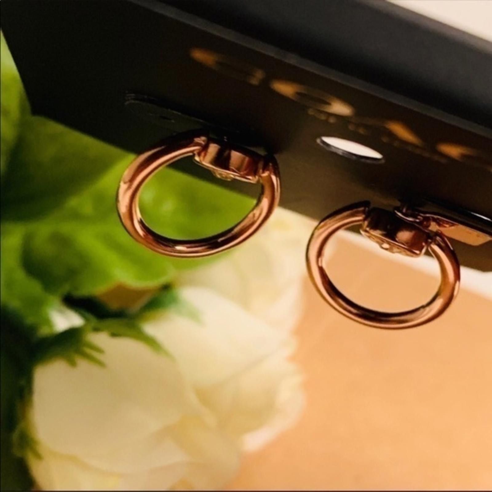 Coach Coach Rose Gold Circle Hoop Earrings NWT​​​​​​​​ Size ONE SIZE - 3 Thumbnail