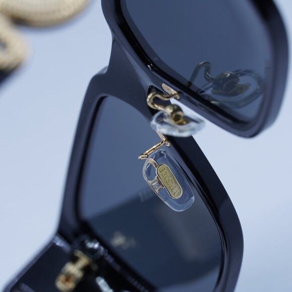 Versace Versace VE4483D GB1/87 Sunglasses Black Square Frame Size ONE SIZE - 6 Thumbnail