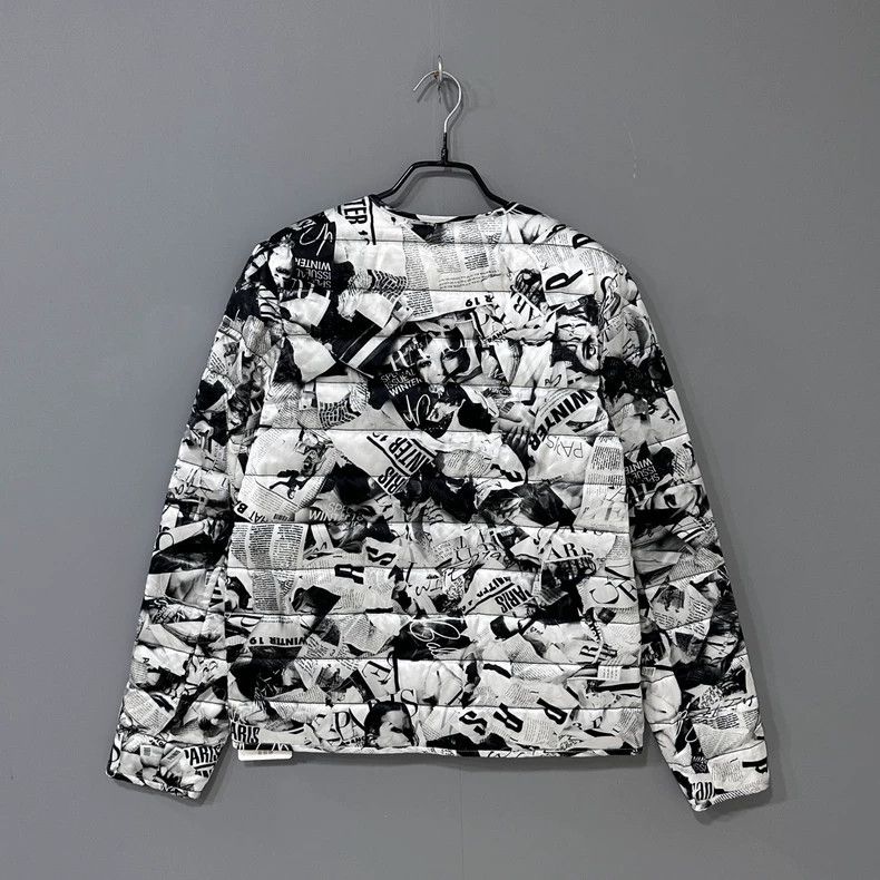 Balenciaga Balenciaga size 36 Newspaper printed silk cotton-padded ja Size US XS / EU 42 / 0 - 3 Thumbnail