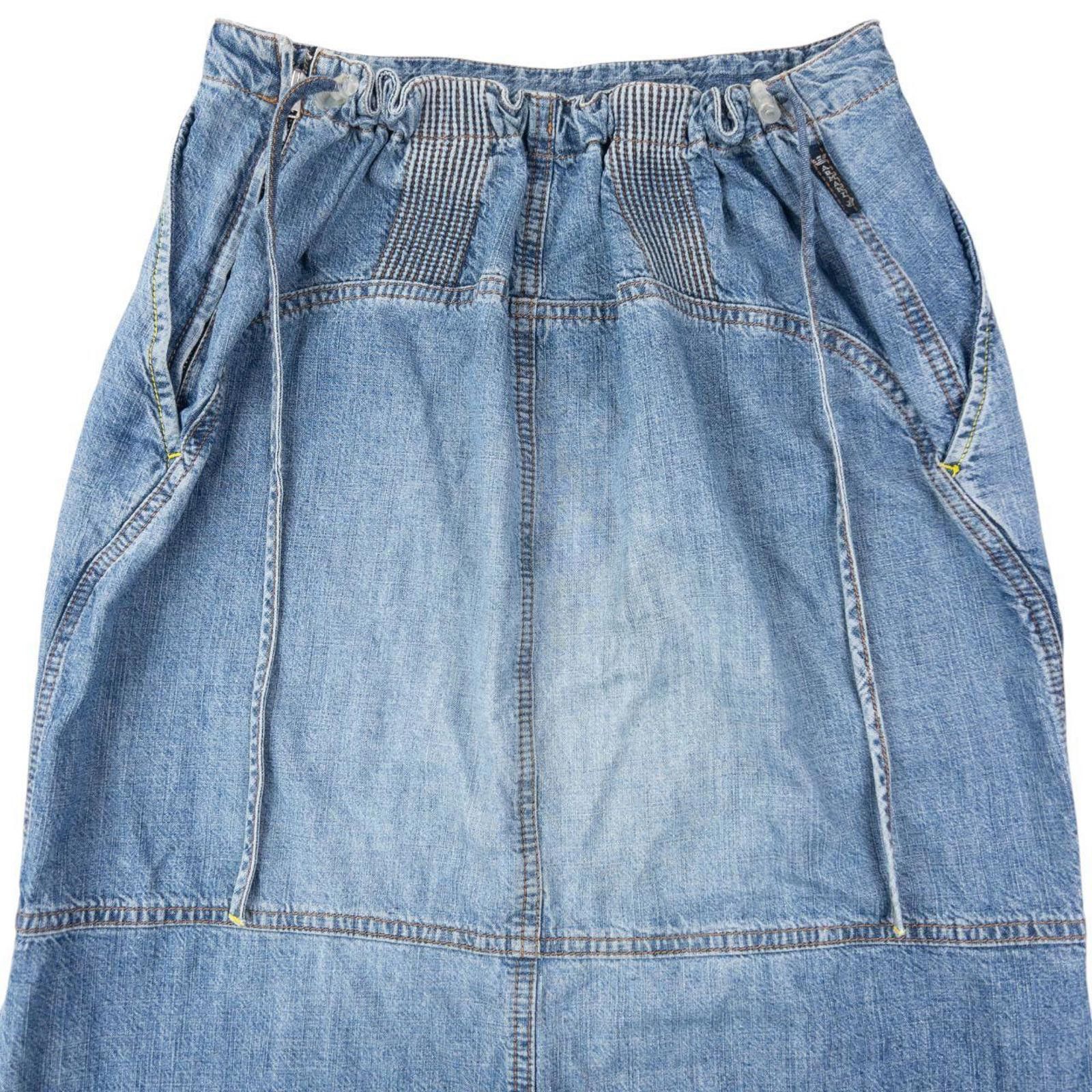 Other Vintage 2000s Armani Jeans Denim Maxi Skirt Womens Size M Size 32" / US 10 / IT 46 - 2 Thumbnail