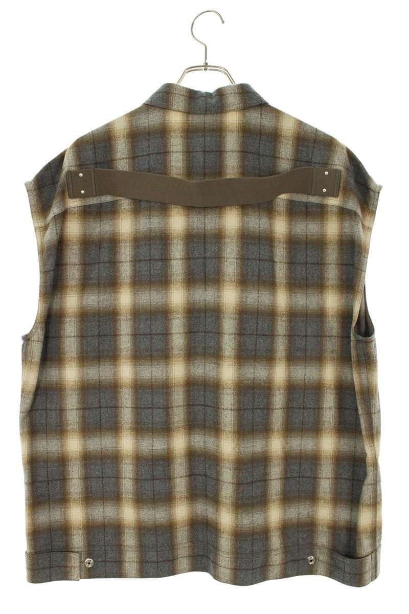 Rick Owens 26SS Hollywood Sleeveless Jumbo Shirt plaid 48 Size US M / EU 48-50 / 2 - 3 Thumbnail