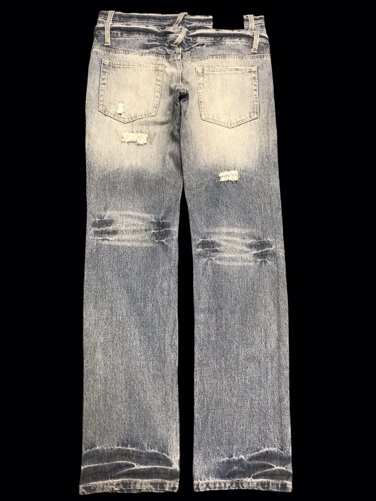 Japanese Brand 💥 Double Waist💥ZEROSAIL Designer Japan Punk Denim F152 Size US 32 / EU 48 - 2 Thumbnail