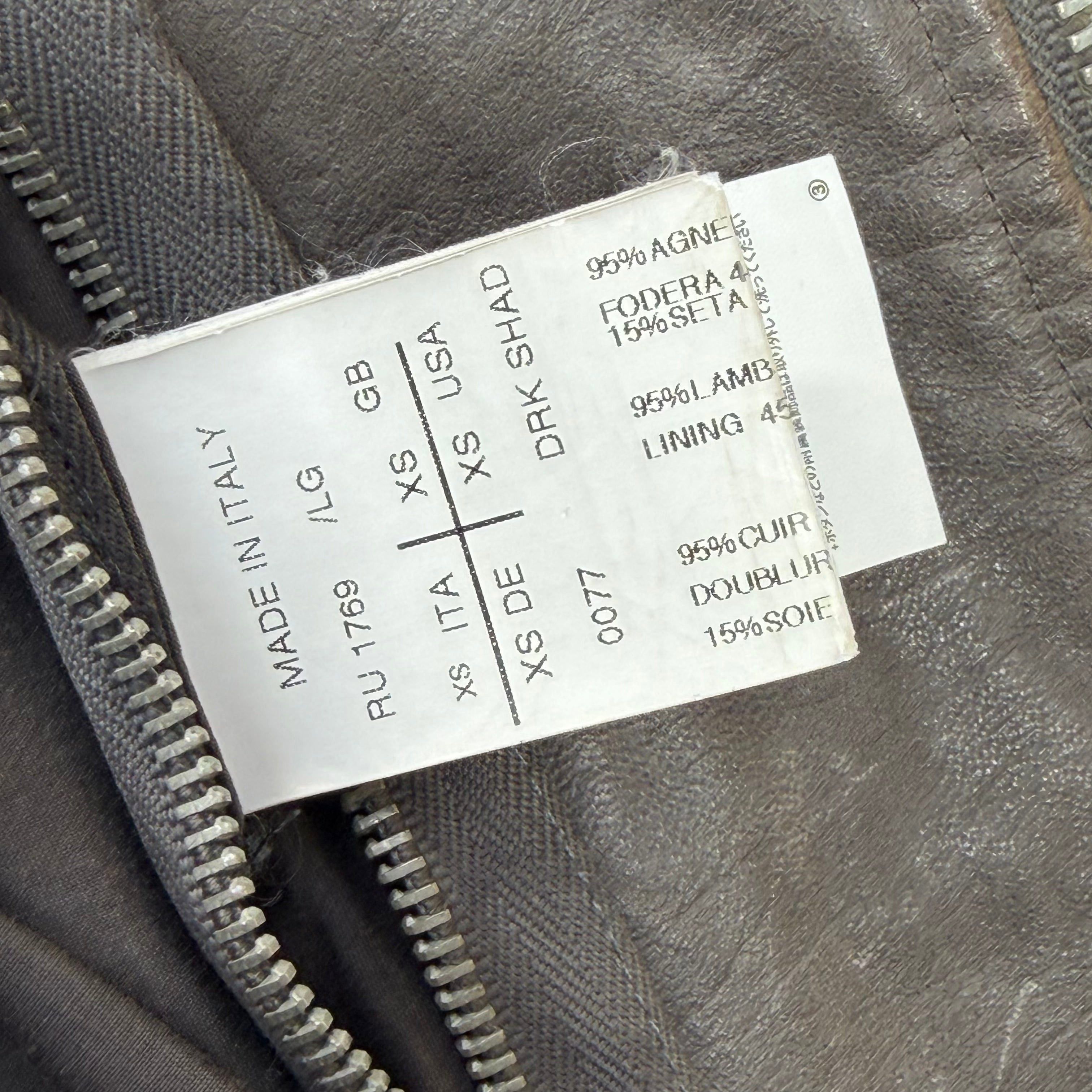 Rick Owens Rick Owens Grained Lamb Leather Racing Jacket XS Size US XS / EU 42 / 0 - 5 Thumbnail