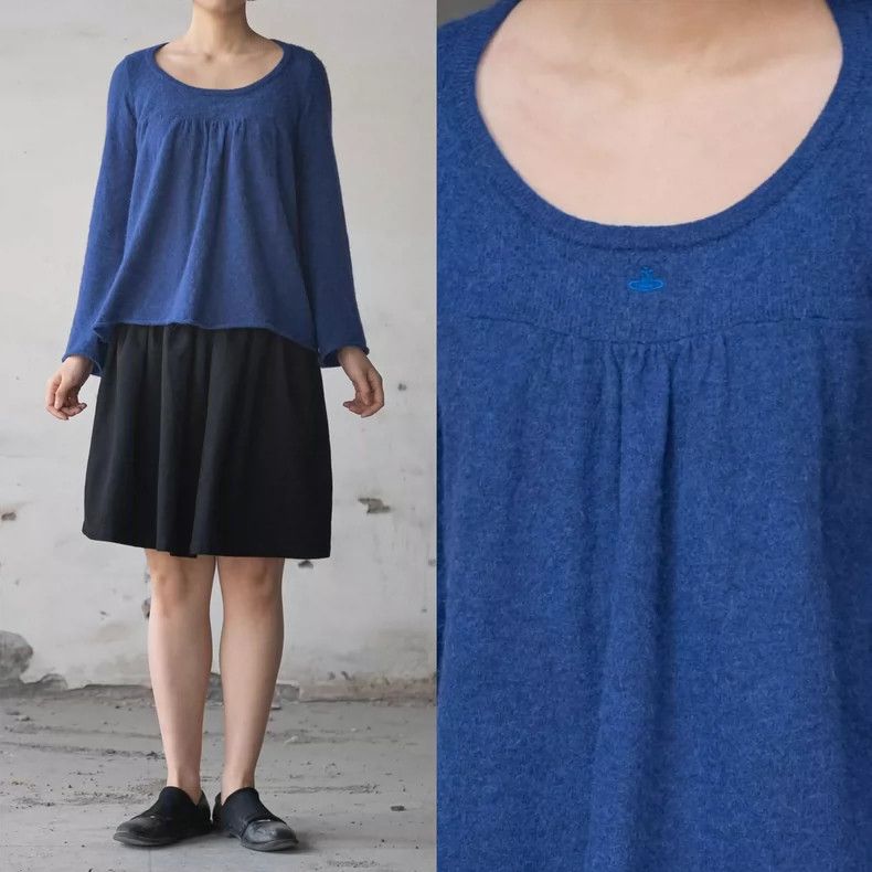 Vivienne Westwood Blue and purple Saturn knit top