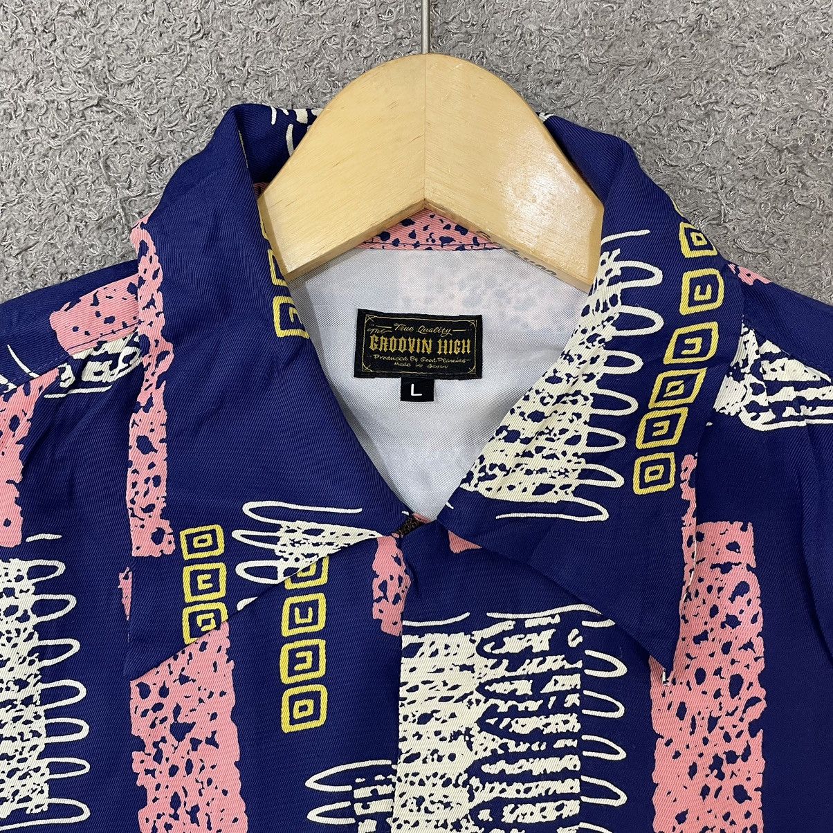 Japanese Brand × Vintage Rayon Shirts The Groovin High Size US L / EU 52-54 / 3 - 3 Thumbnail