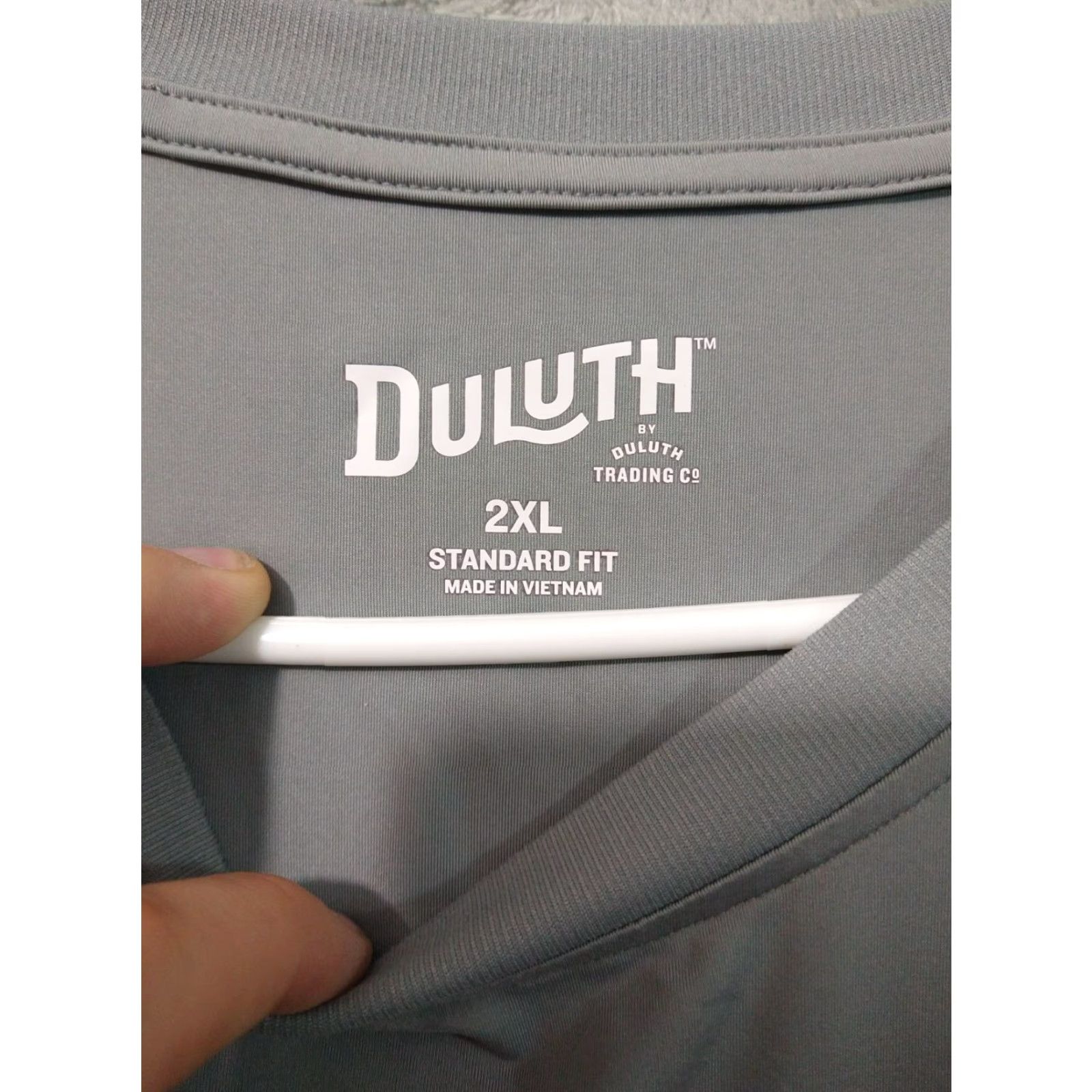 Duluth Trading Company Duluth Trading Co. Shirt Mens 2XL Gray Regular Fit Long Sleeve Crew Neck Shirt Size US XXL / EU 58 / 5 - 5 Thumbnail