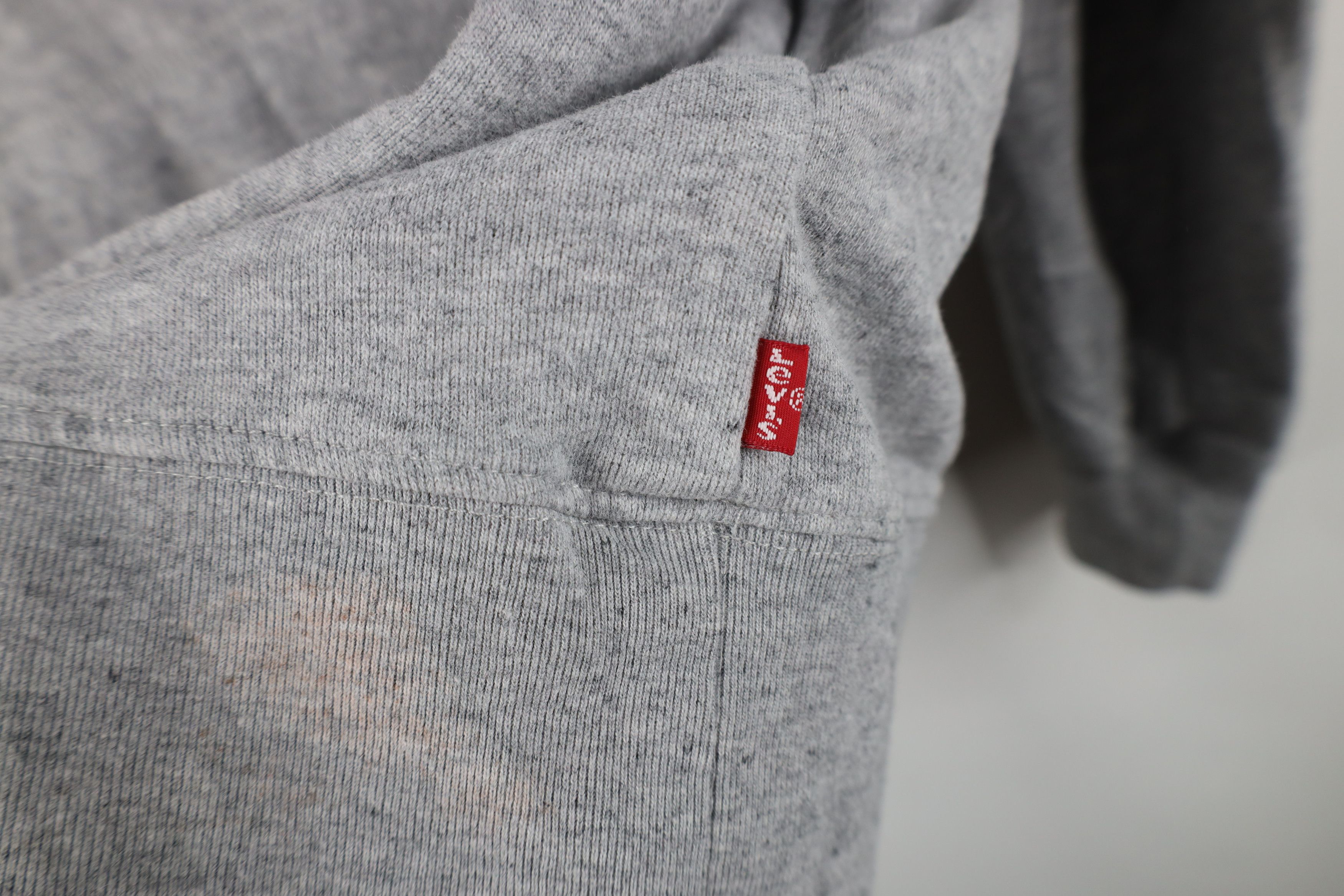 Levi's Y2K Levis Spell Out Box Logo Hoodie Sweatshirt Gray Size US M / EU 48-50 / 2 - 9 Thumbnail