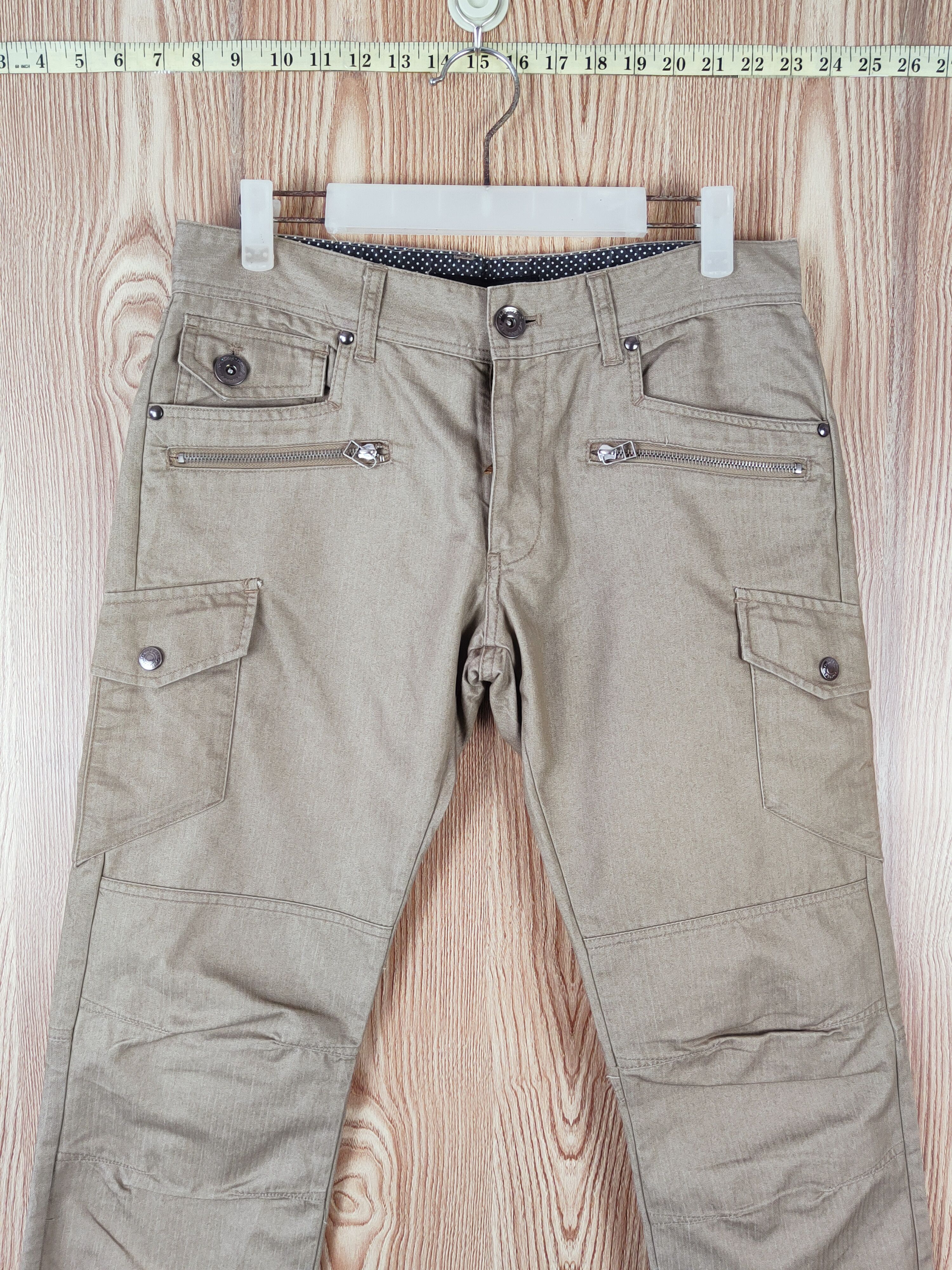 Mossimo × Vintage Vintage Massimo Beige Multi Tactical pocket Cargo Pants Size 31" - 2 Thumbnail
