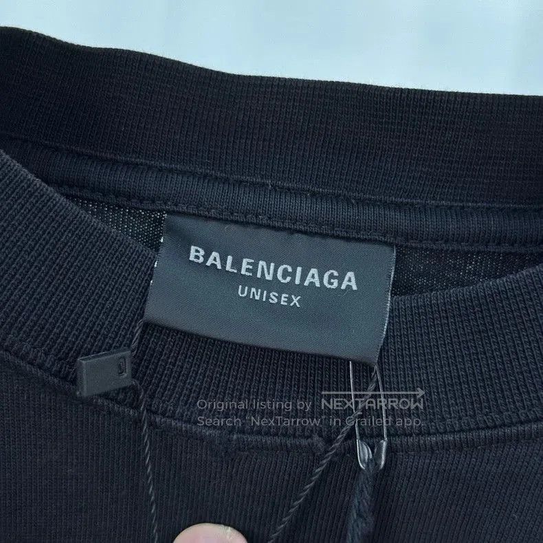 Balenciaga Balenciaga Cracked Logo Print T-Shirt. Size US XXS / EU 40 - 5 Thumbnail