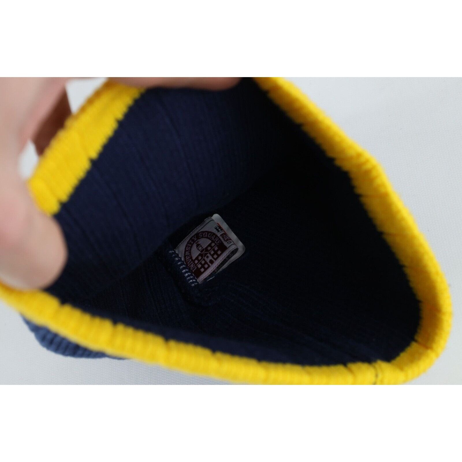 Vintage Vintage 90s University of Michigan Ribbed Knit Beanie Hat Size ONE SIZE - 7 Thumbnail