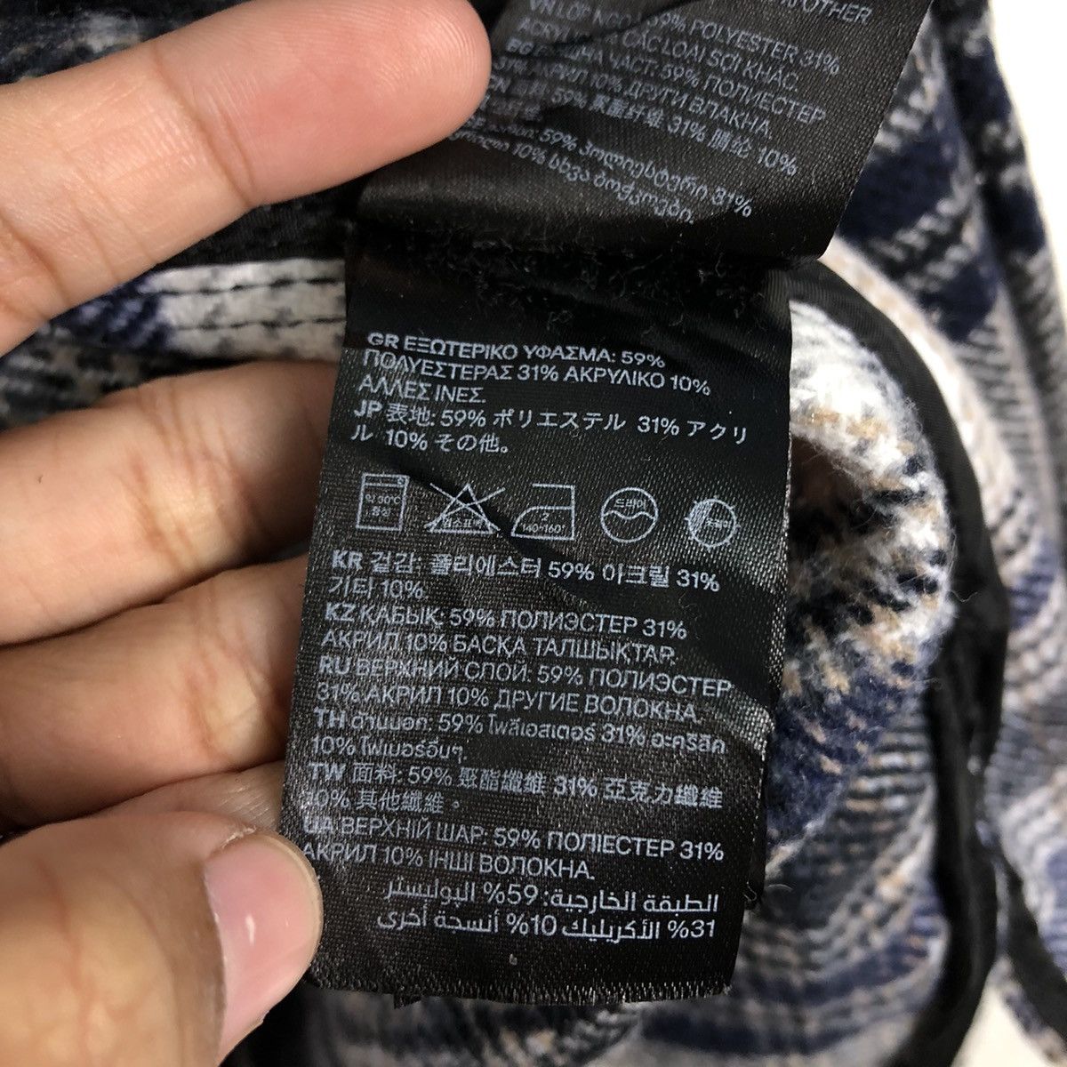 Japanese Brand 📌Vintage Flannel Jacket Wool Divided Tartan Issey Miyake Size US M / EU 48-50 / 2 - 24 Thumbnail