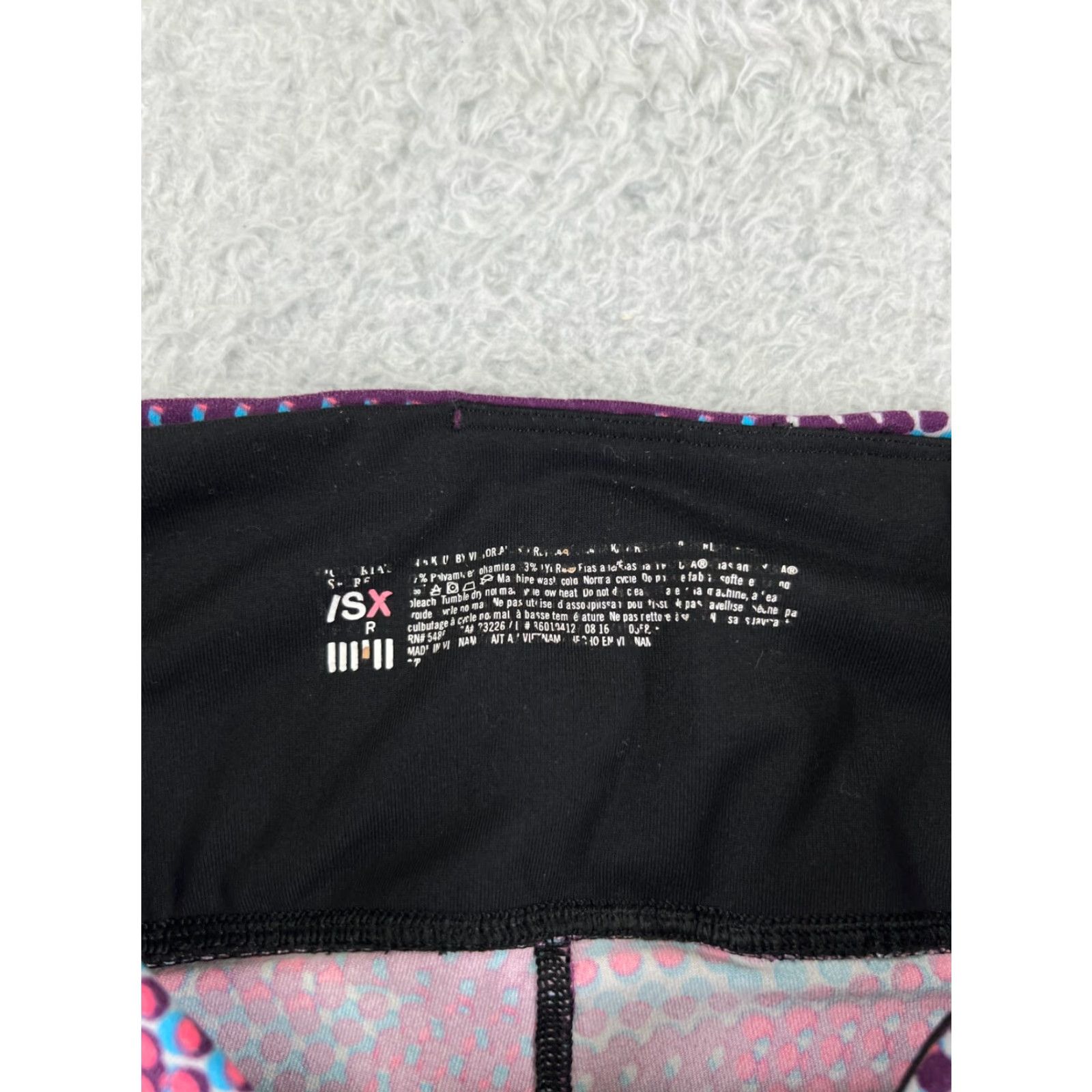 Victoria's Secret Victoria's Secret Leggings Womens S Purple VSX Nylon Blend Stretch Size 28" / US 6 / IT 42 - 3 Thumbnail