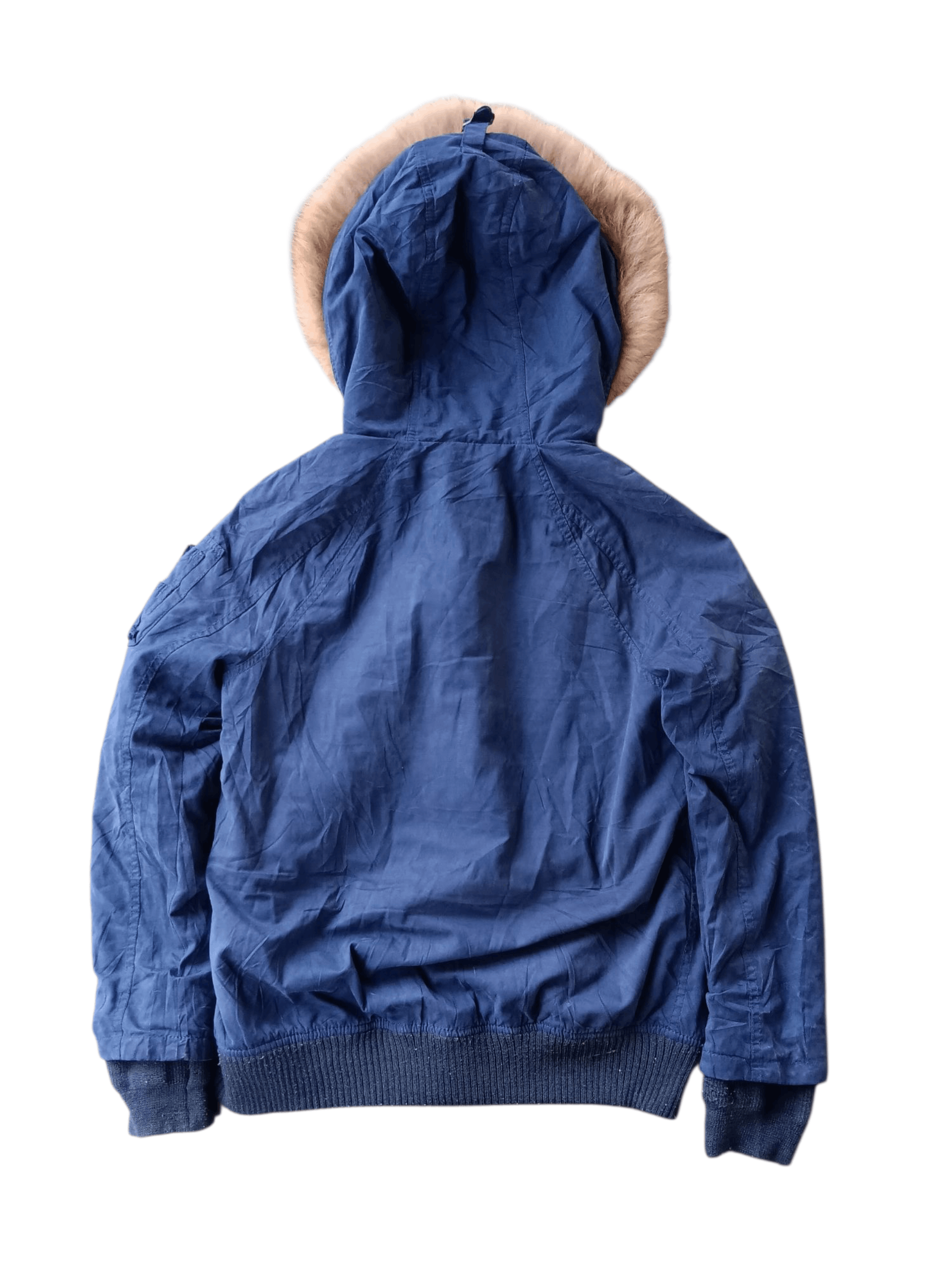 Japanese Brand 2000's moussy real fur hoodie bomber jacket Size US M / EU 48-50 / 2 - 15 Thumbnail