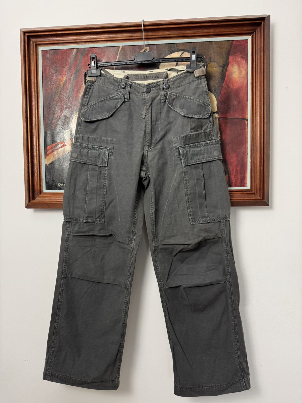 G-Star G Star Raw Y2k Vintage Cargo Washed Hype Pant Streetwear Size US 29 - 1 Thumbnail