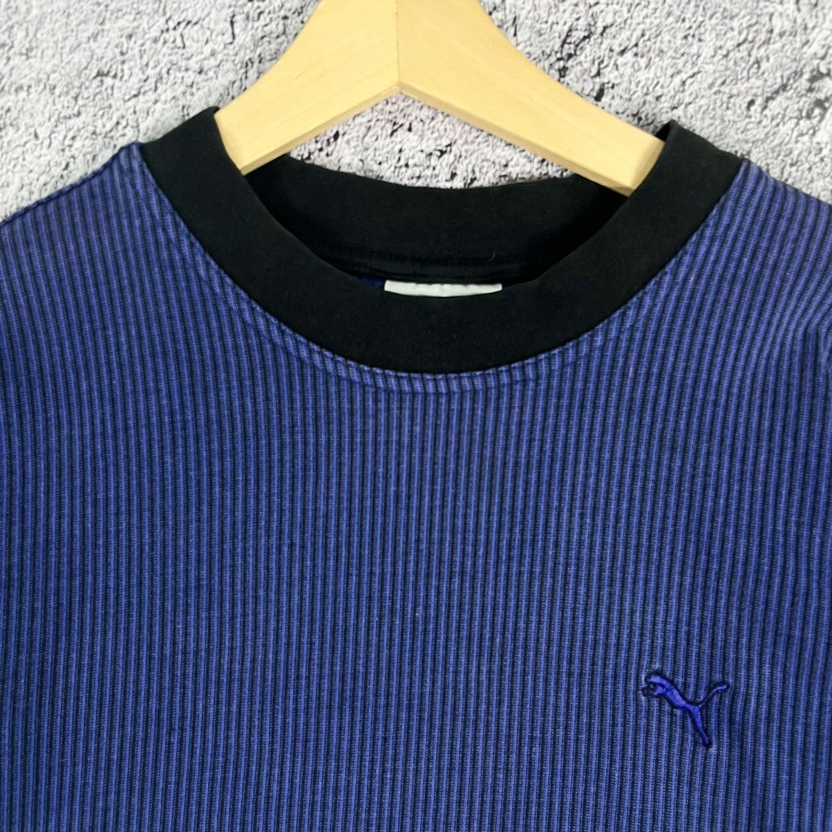 Puma VINTAGE 🪼 PUMA faded boxy fit stripped crewneck sweatshirt Size US XXL / EU 58 / 5 - 5 Thumbnail
