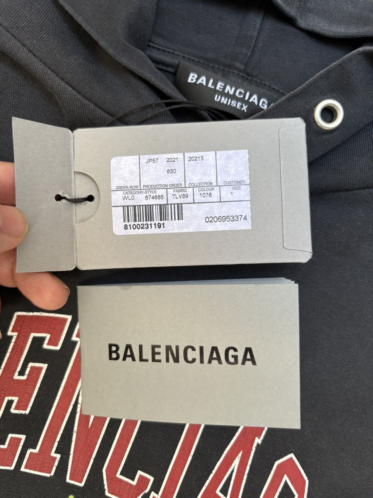 Balenciaga Balenciaga College Hoodie Size US M / EU 48-50 / 2 - 7 Thumbnail
