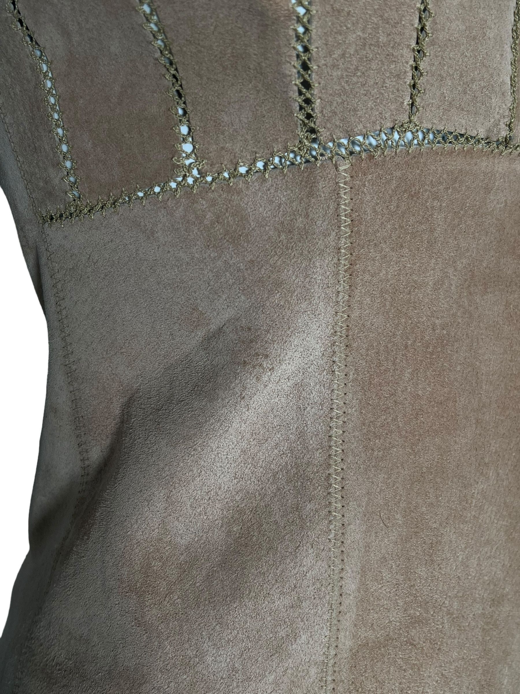 Plein Sud by Fayçal Amor 1994 Beige Leather Dress