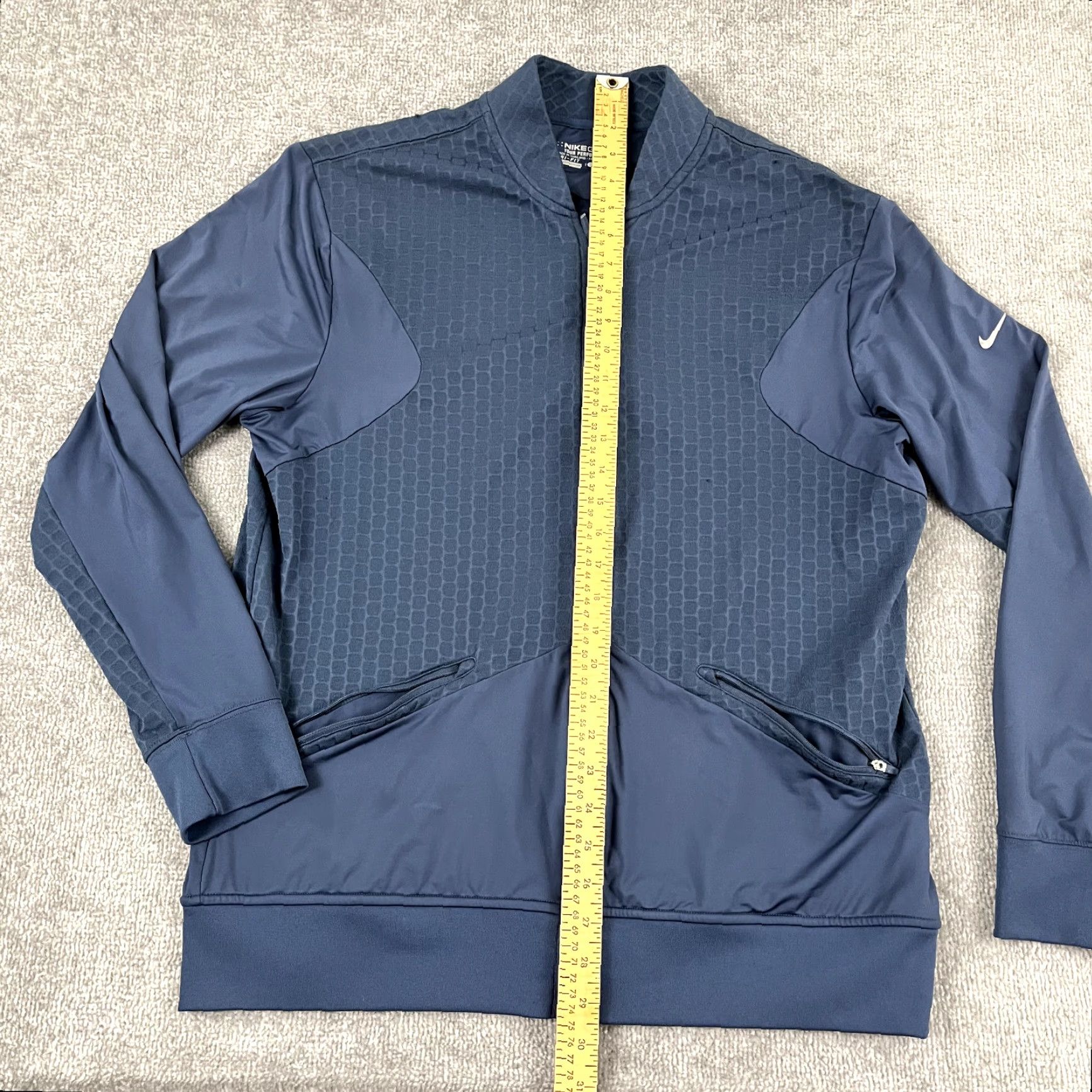 Nike Nike Shirt Mens Large Blue Tour Performance Golf Full Zip Pockets Dri-Fit Sport Size US L / EU 52-54 / 3 - 4 Thumbnail