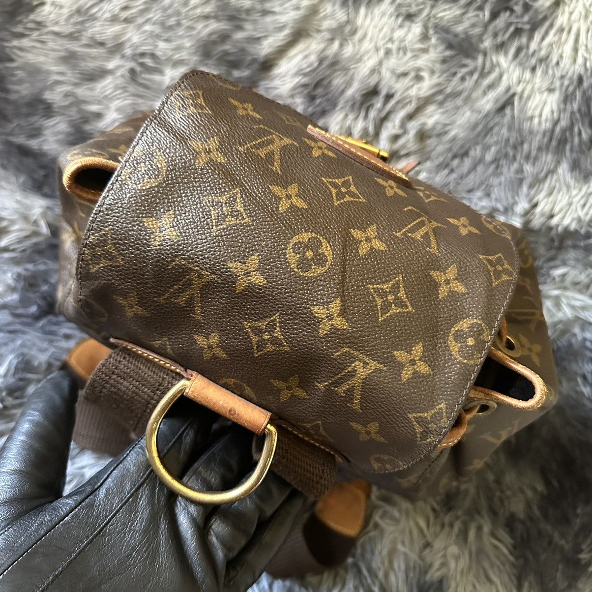 Louis Vuitton Louis Vuitton Montsouris GM Backpack Monogram Canvas Size ONE SIZE - 10 Thumbnail