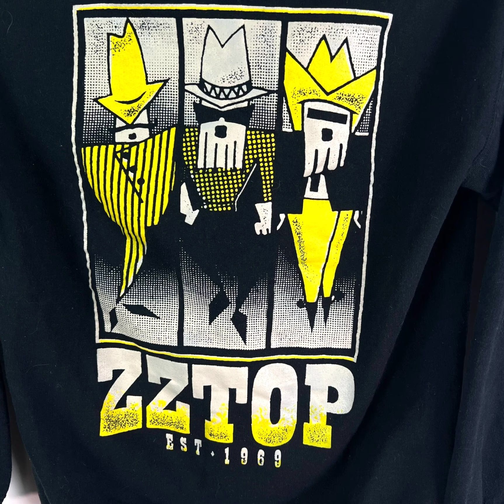 Gildan ZZ TOPP Tour Hooded Sweatshirt Mens S Black Gildan Hoodie Pullover Logo Graphic Print All Seasons Hooded Pockets Warm Size US S / EU 44-46 / 1 - 5 Thumbnail