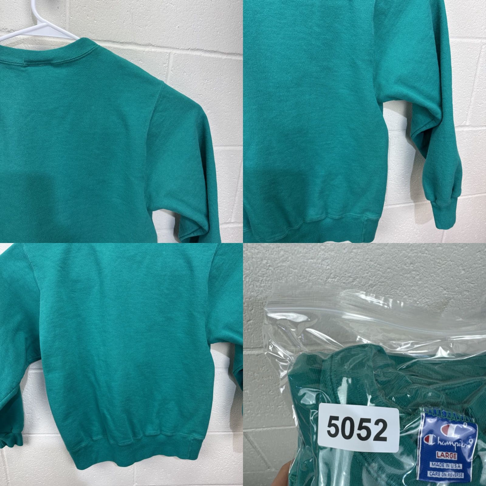 Champion VINTAGE Champion Sweatshirt Main Selling Point: Harbor Springs Michigan Green Teal Embroidered 90s Sweatshirt Men L Crew Neck Pullover All Seasons Size US L / EU 52-54 / 3 - 10 Thumbnail