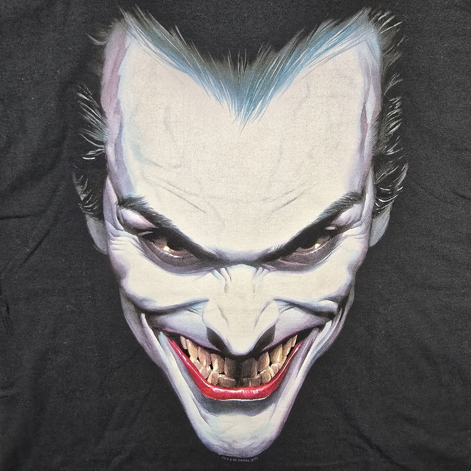 Fruit Of The Loom Joker Big Face Shirt Medium Batman DC Comics Alex Ross Size US M / EU 48-50 / 2 - 3 Thumbnail