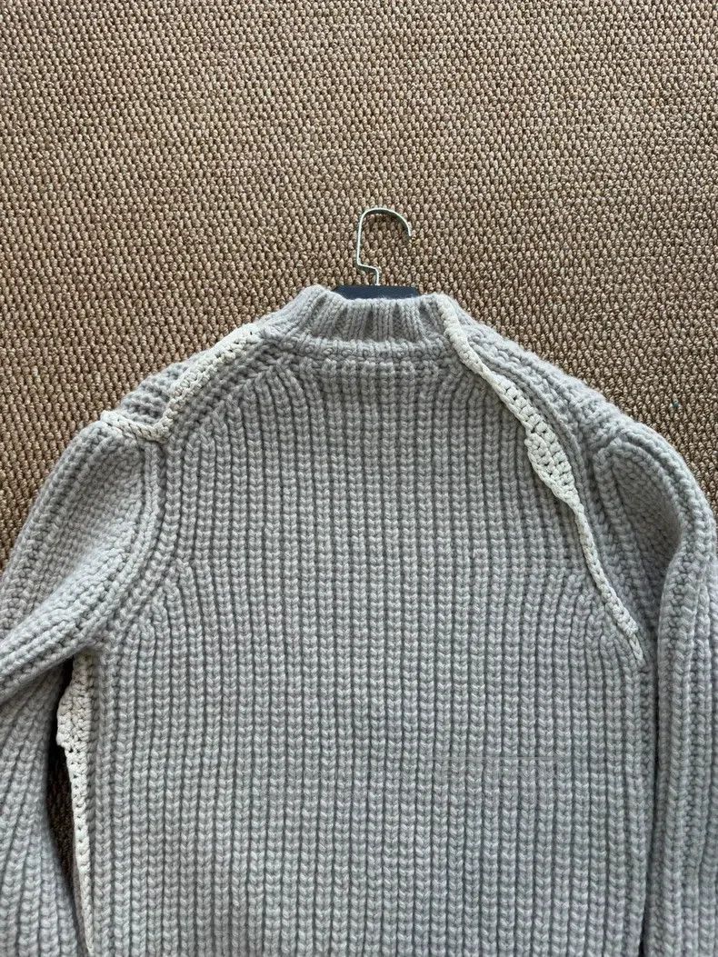 Jil Sander Jil Sander size 36 Light grey striped turtleneck sweater Size S / US 4 / IT 40 - 7 Thumbnail