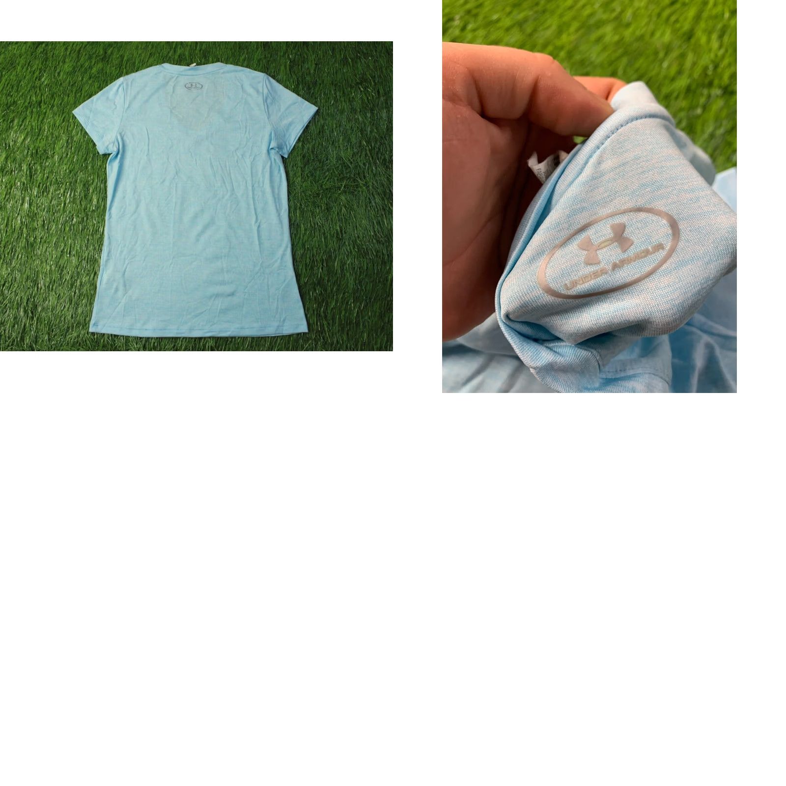 Under Armour UNDER ARMOUR SHIRT Women Compression Training Jersey XS Blue 2016 Velar 100% Polyester Short Sleeve V-Neck T-Shirt Size XS / US 0-2 / IT 36-38 - 8 Thumbnail