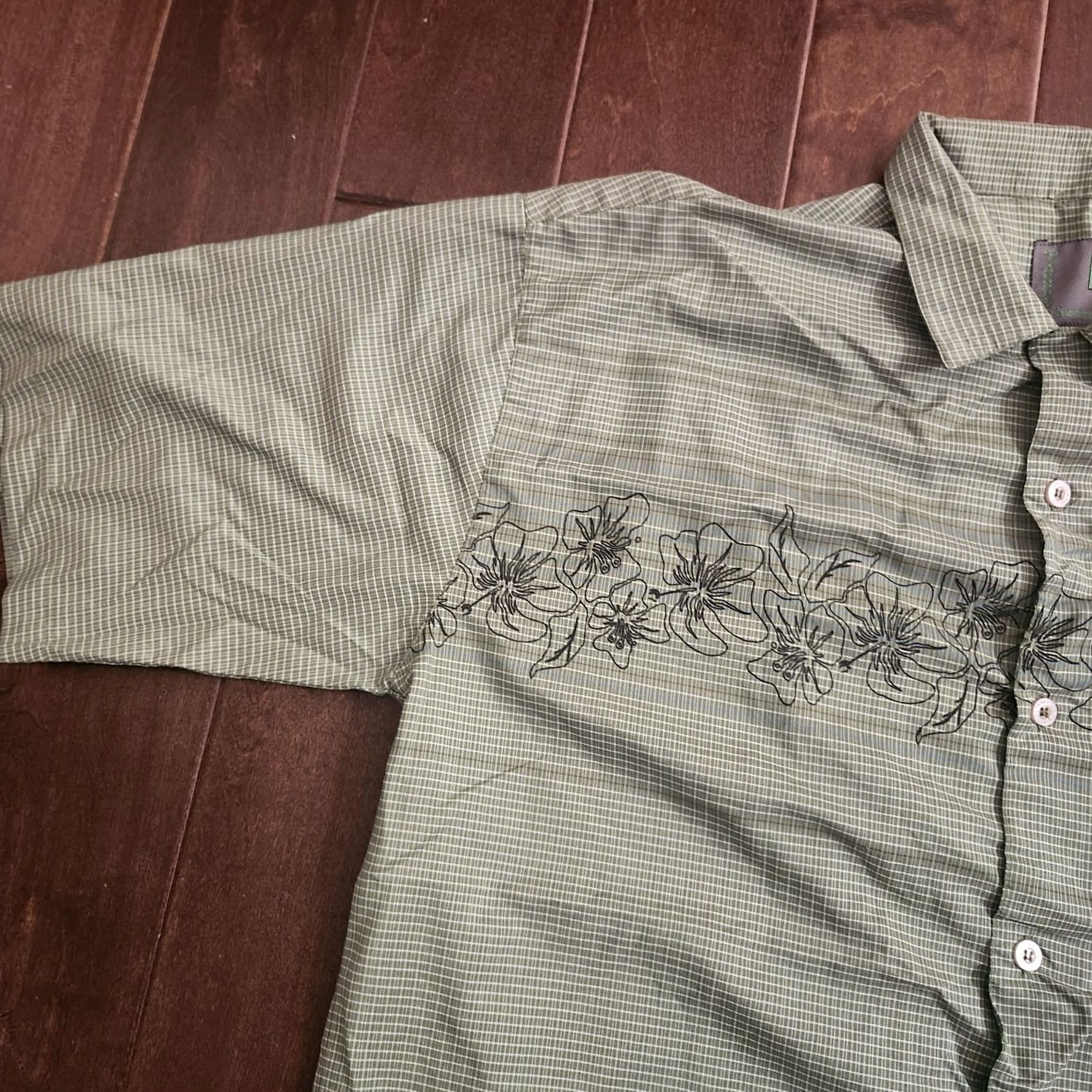 Vintage Pineapple Connection Hawaiian Green Floral Button Up Men's Shirt L Size US L / EU 52-54 / 3 - 4 Thumbnail