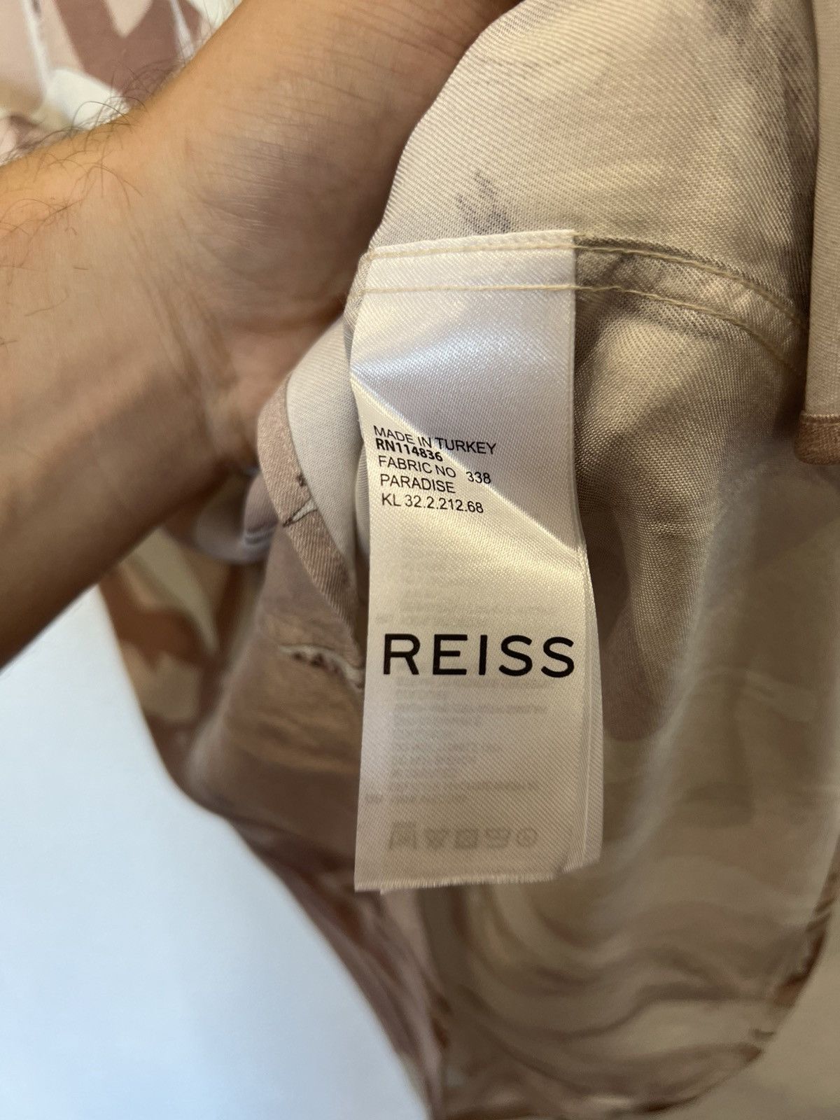Reiss Reiss Classic Button Up Shirt Beige Size US L / EU 52-54 / 3 - 4 Thumbnail