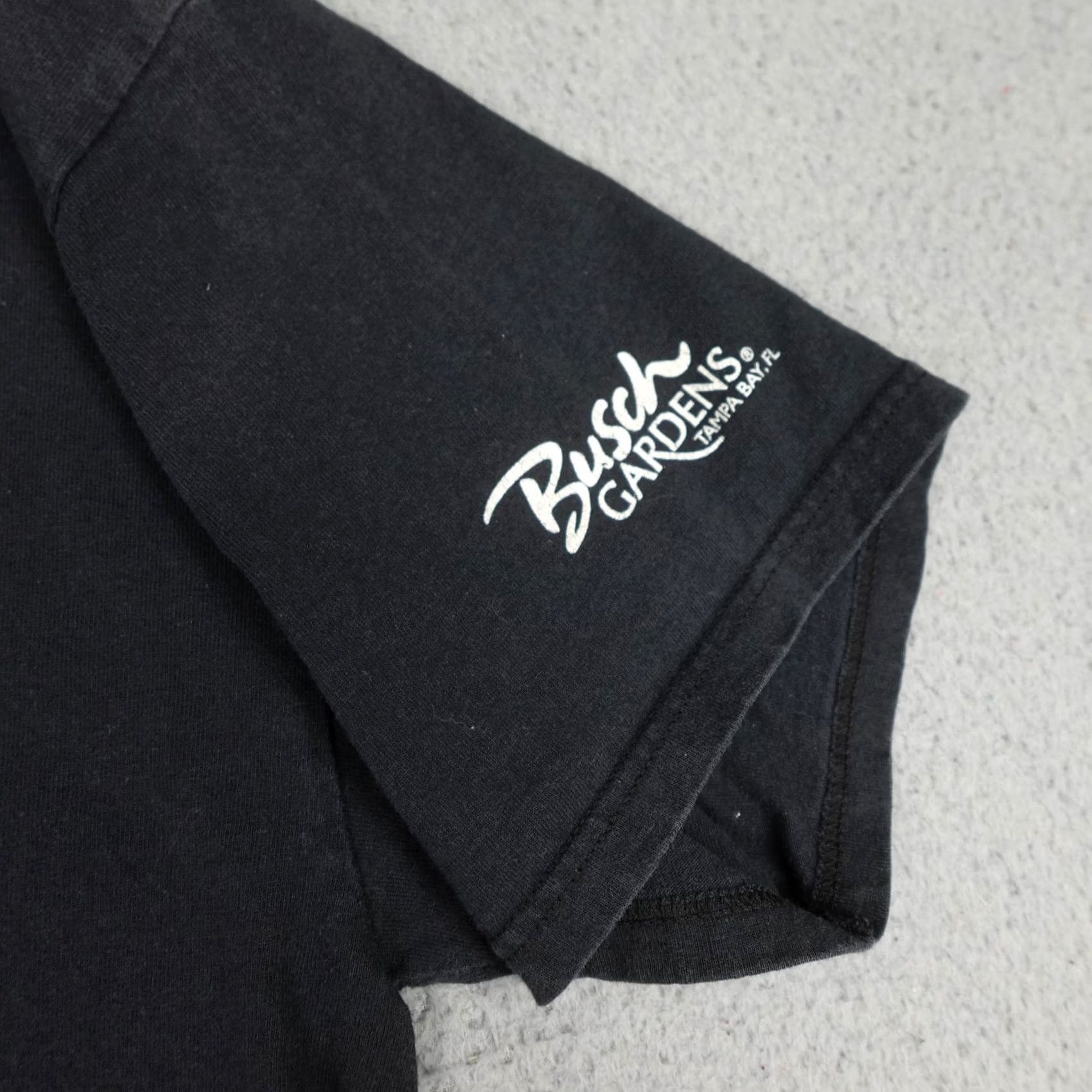 Delta VINTAGE Busch Gardens Shirt Mens Large Black White Tiger Graphic 90s Tee Delta Size US L / EU 52-54 / 3 - 7 Thumbnail