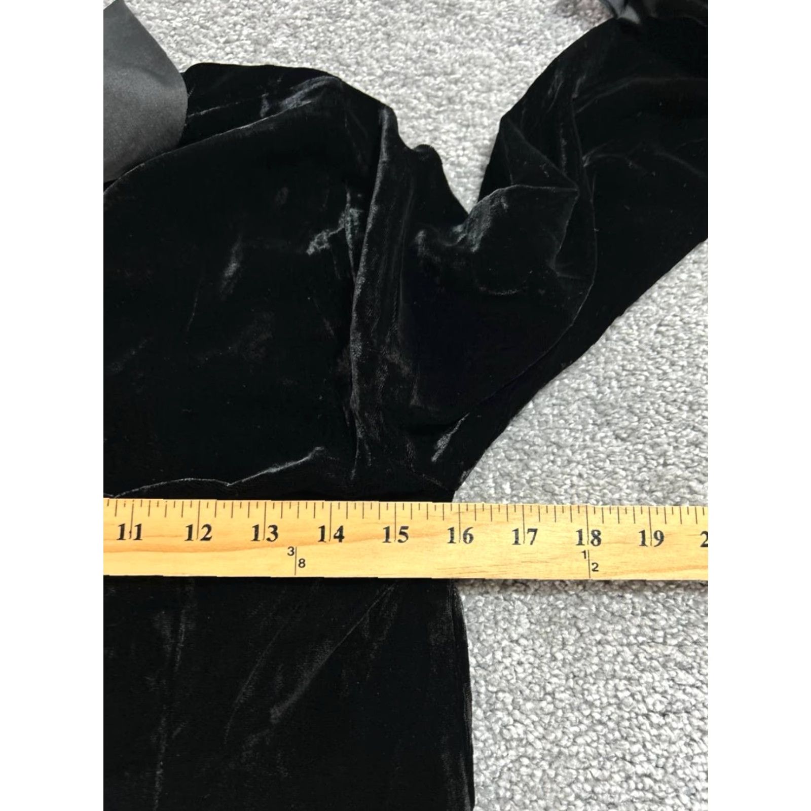 Talbots Talbots Shirt Dress Womens Petite 0P Black Velvet Long Sleeve Button Collared Party Cocktail New Size XS / US 0-2 / IT 36-38 - 7 Thumbnail