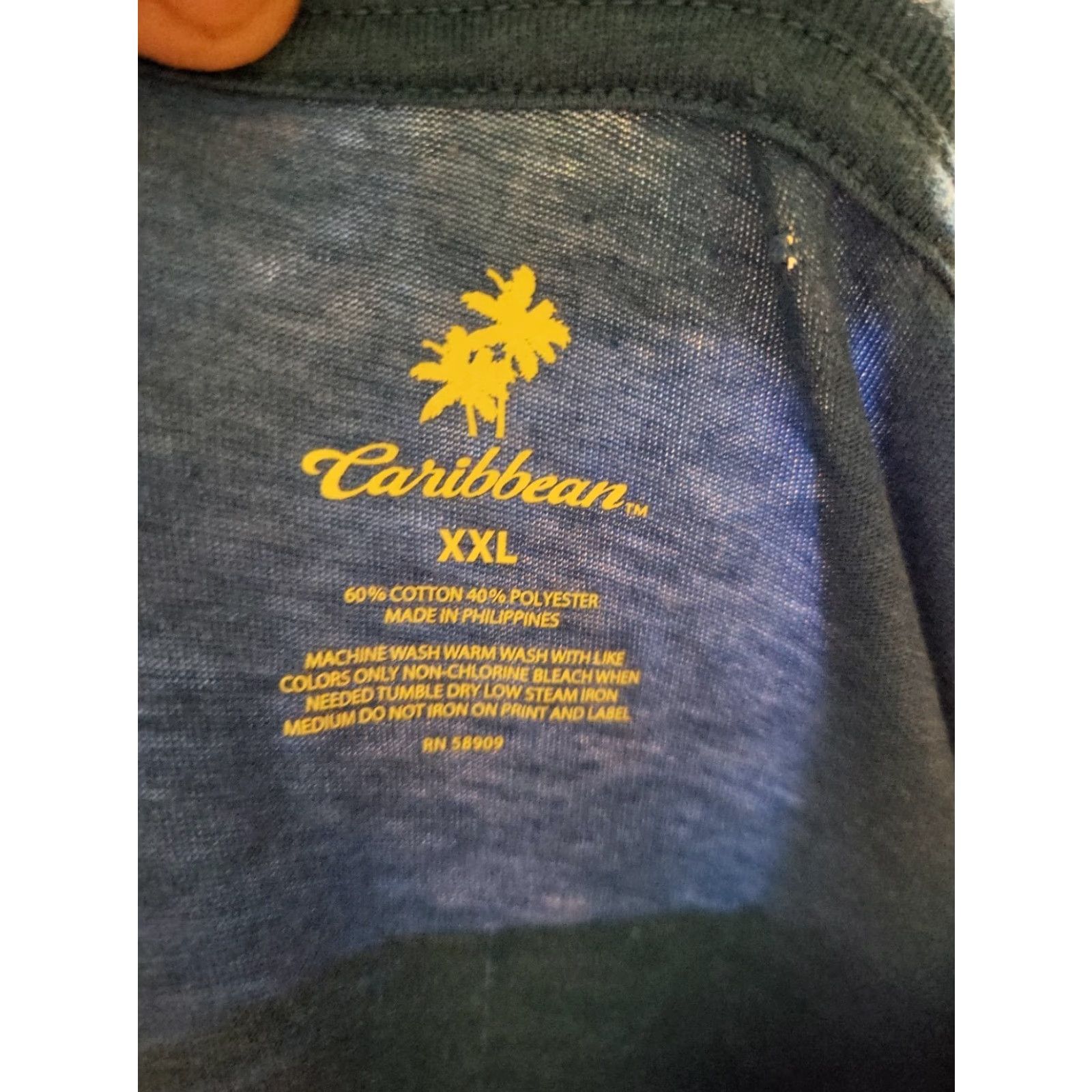 Vintage VINTAGE Caribbean Your Wave Is Waiting XXL SS Blue Tshirt Surf Never Worn 52" Chest NWT Size US XXL / EU 58 / 5 - 7 Thumbnail