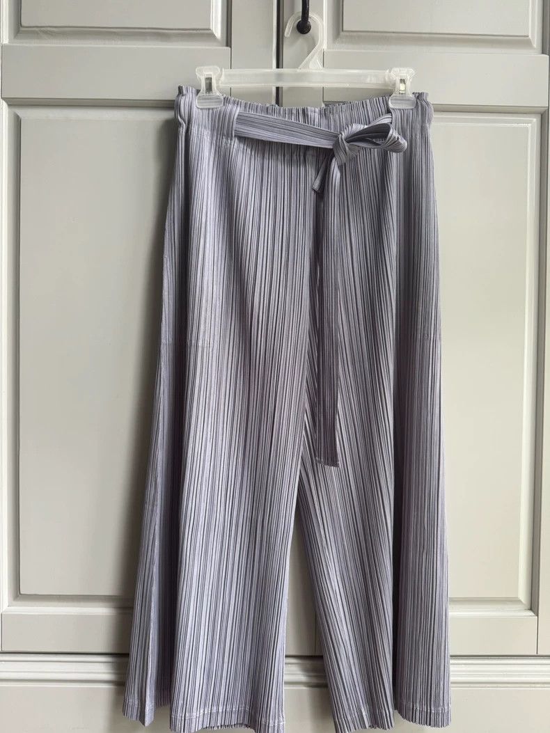 Issey Miyake issey miyake size:2 Hazy grayish-purple pleated pants Size 42" / US 20 - 1 Thumbnail