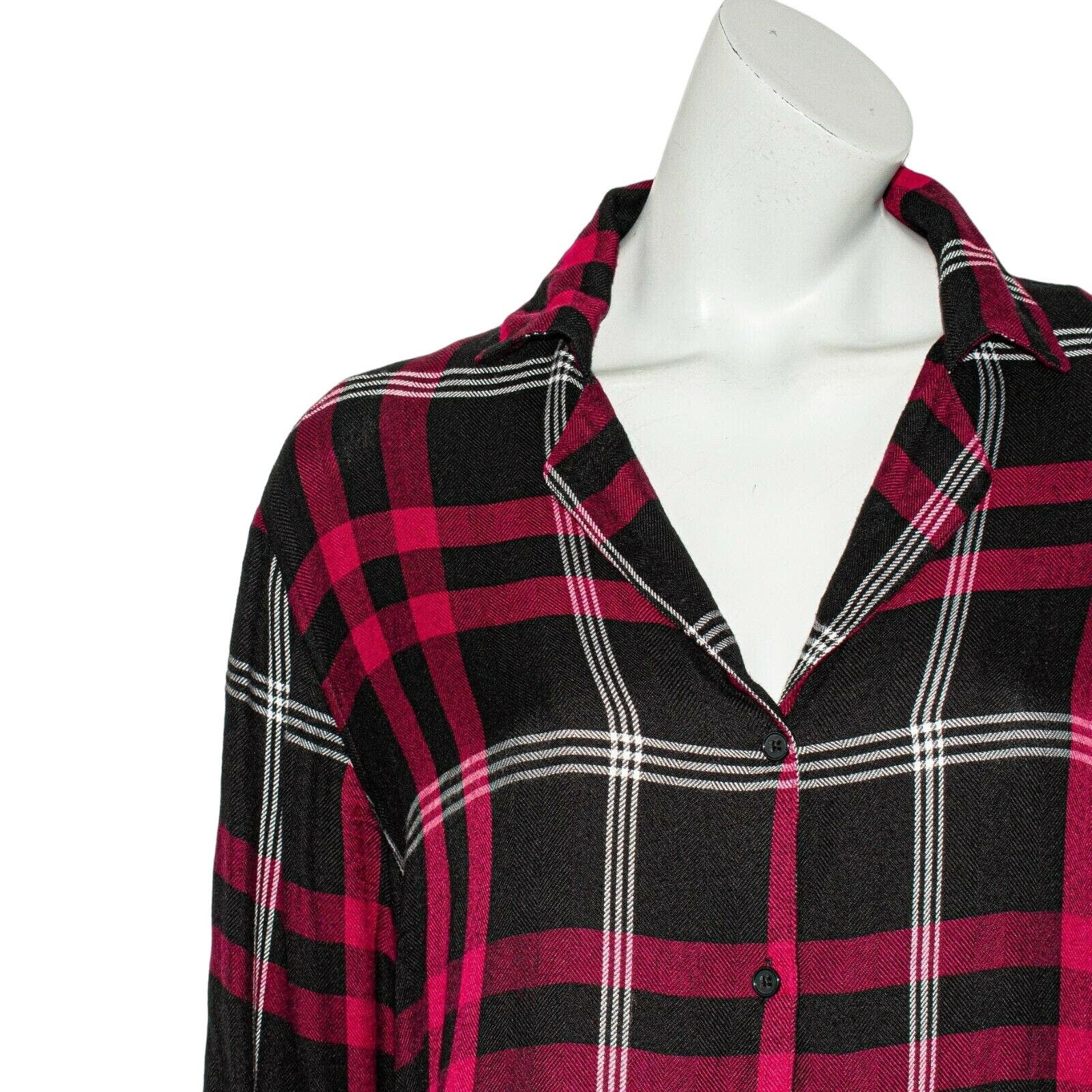 Rails Rails button up Flannel Shirt Red Black Plaid Camp Collar Size S / US 4 / IT 40 - 7 Thumbnail